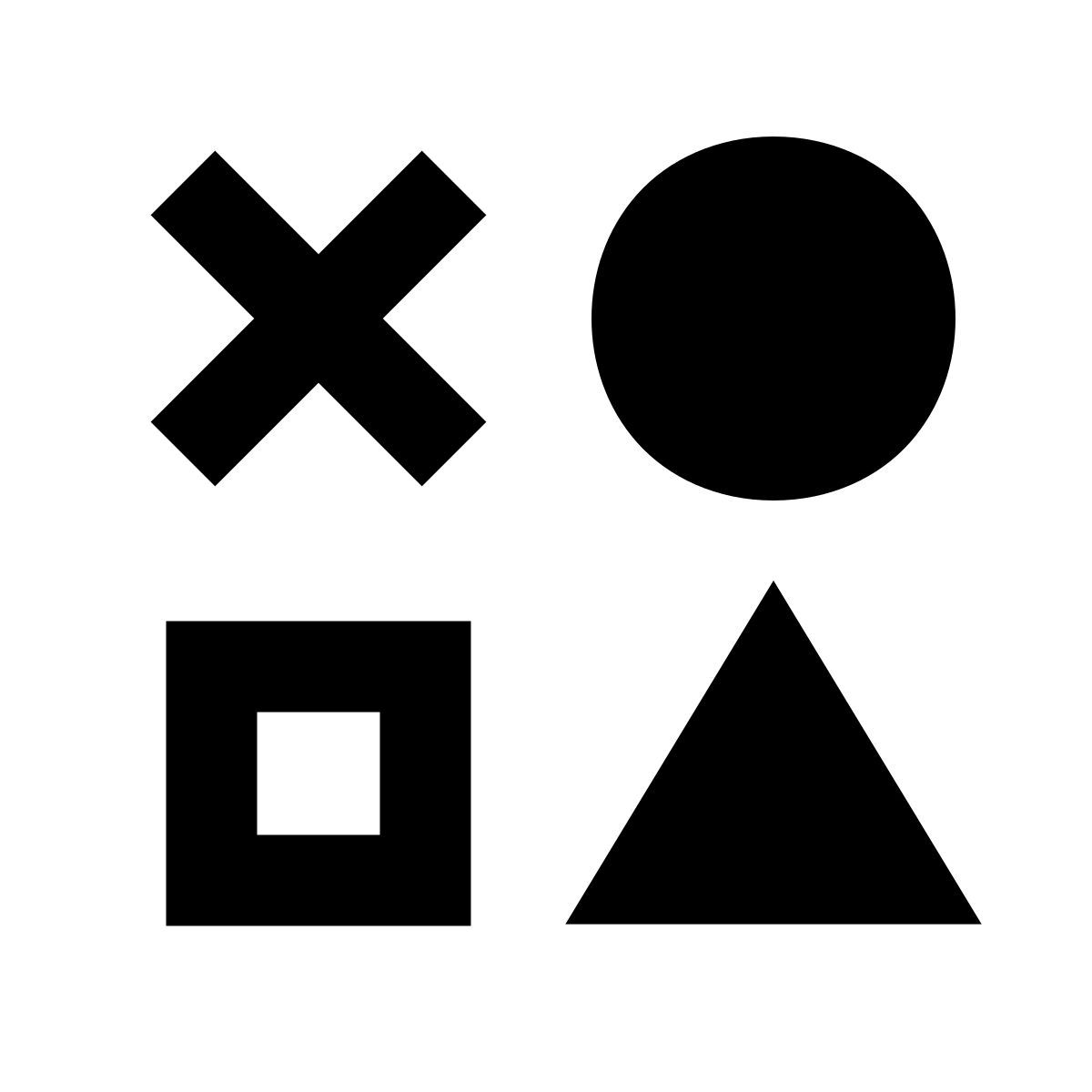 material sharp style 游戏机按钮 icon