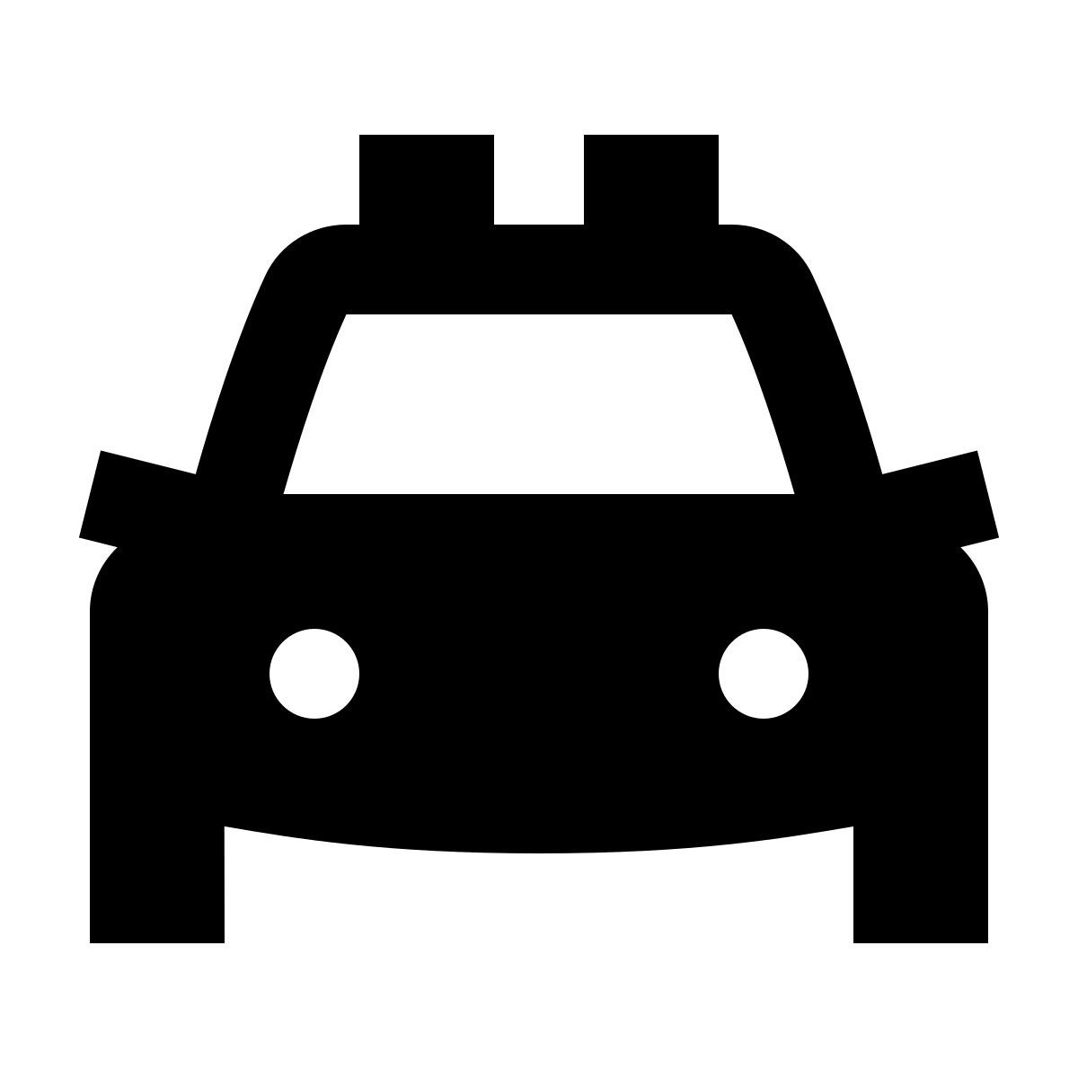 material sharp style police car icon
