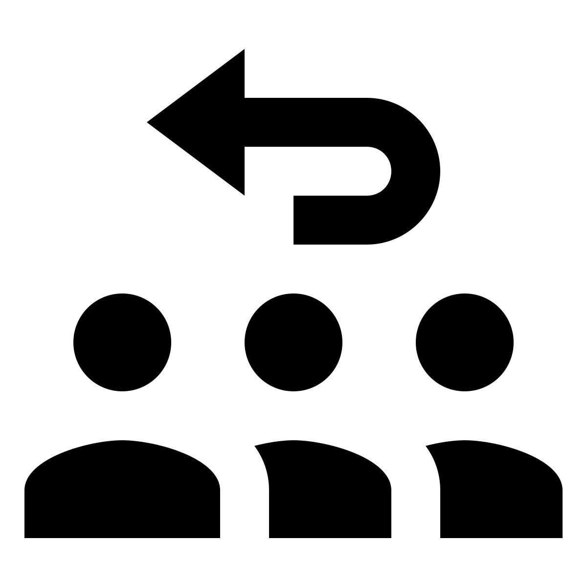 material sharp style retorno de población icon