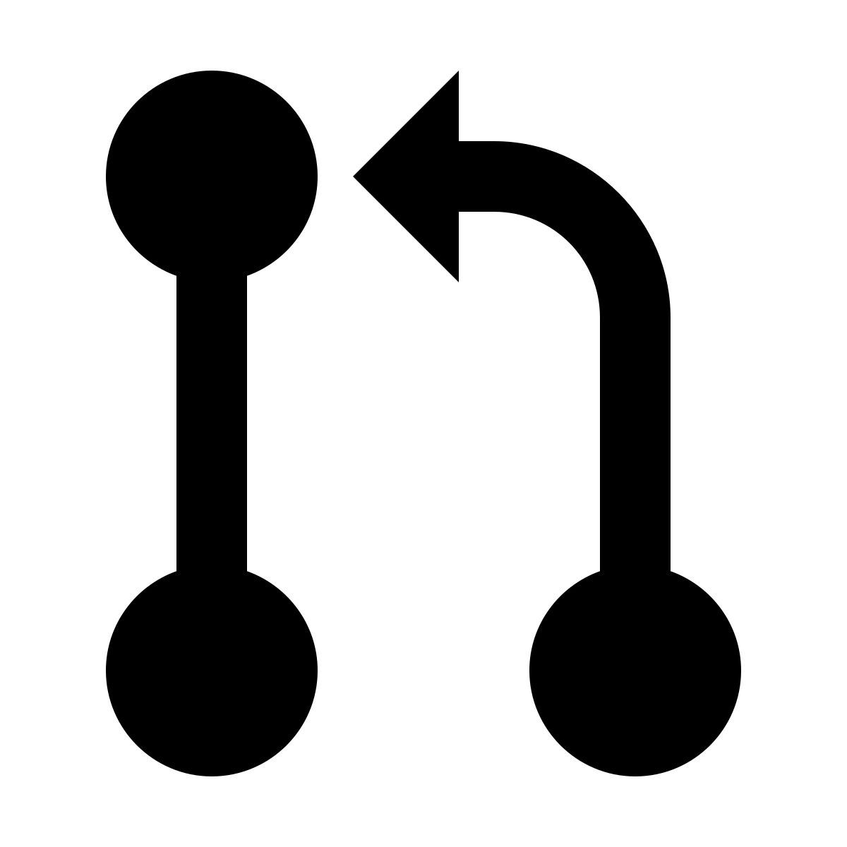 material sharp style richiesta di pull icon