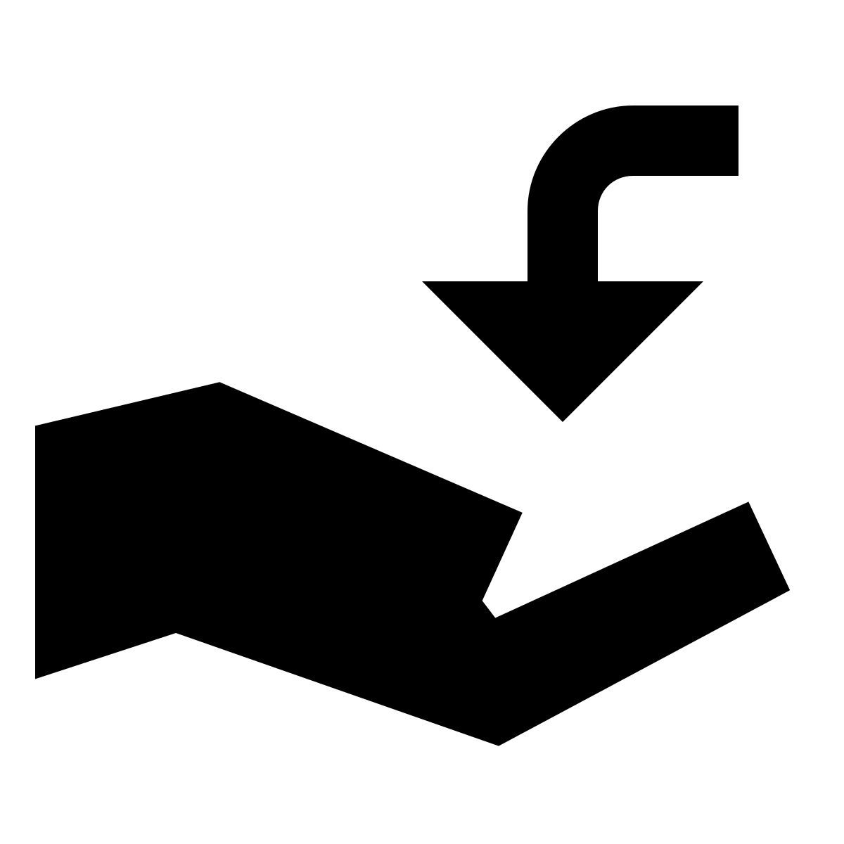 material sharp style recibir icon