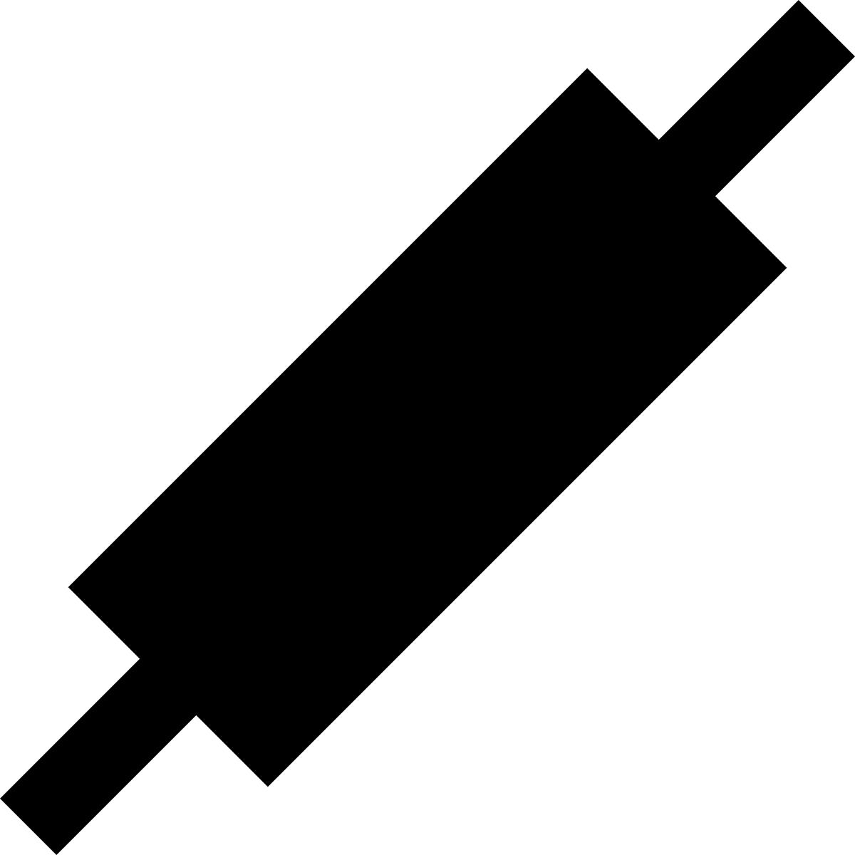 material sharp style rodillo icon