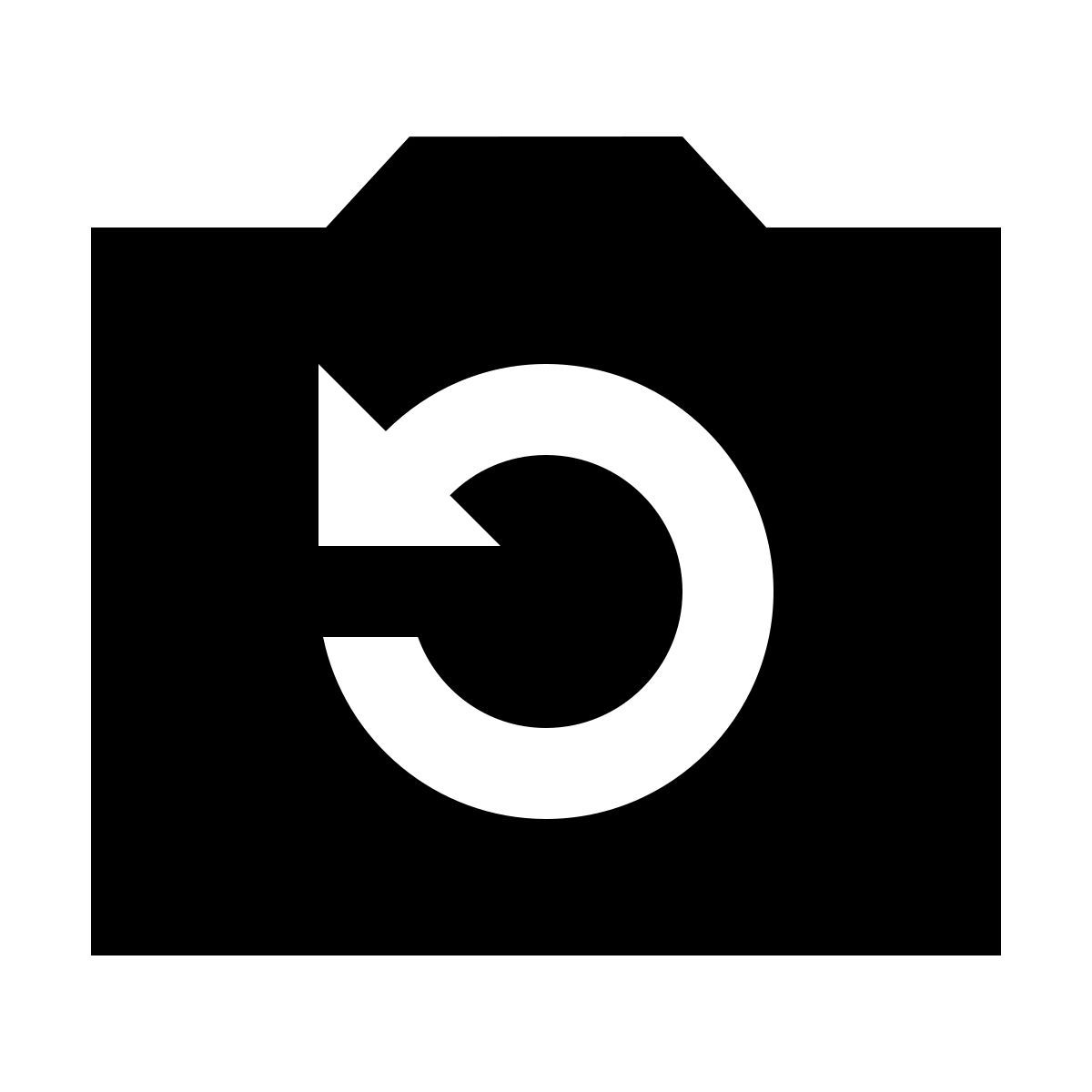 material sharp style rotate camera icon