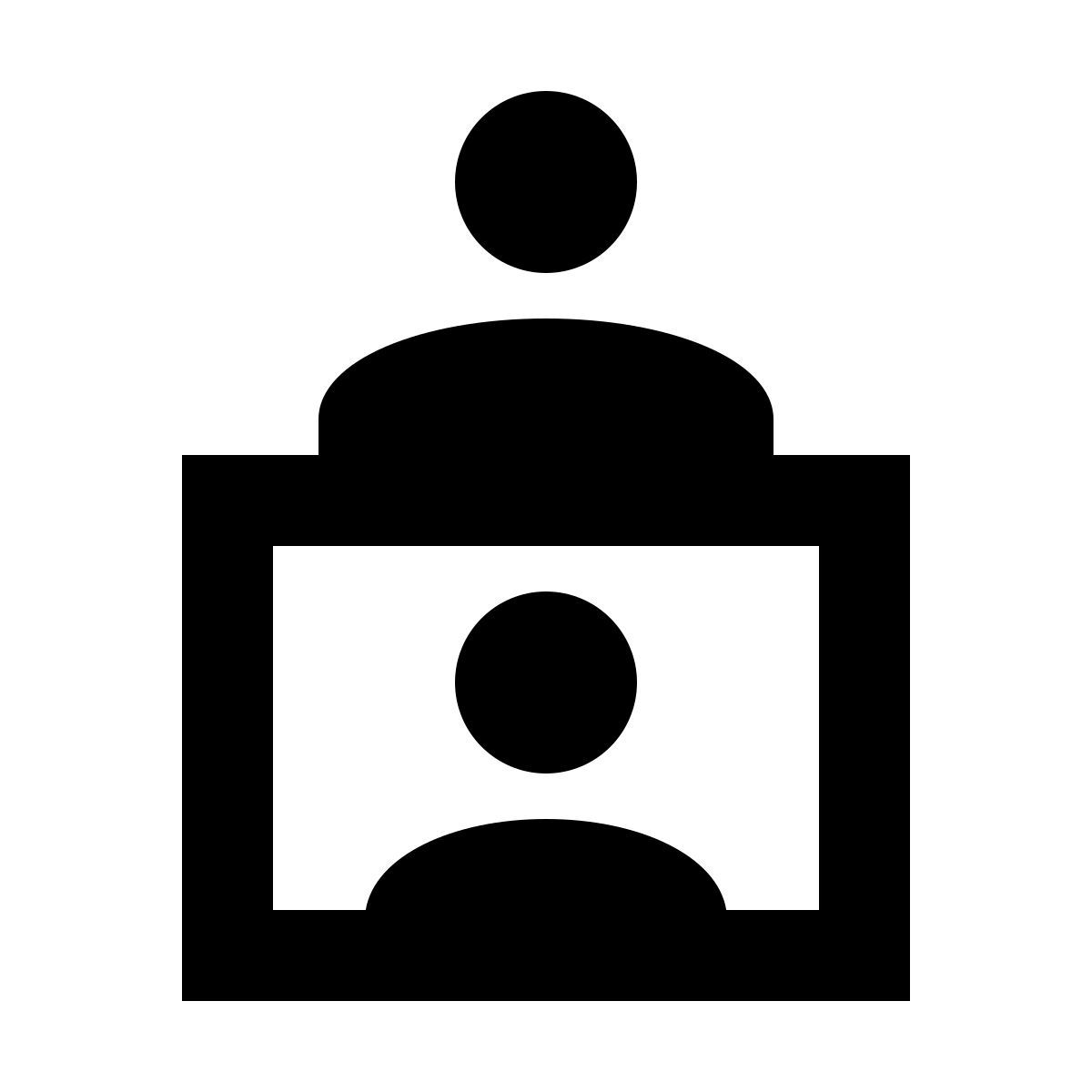 material sharp style selfie icon