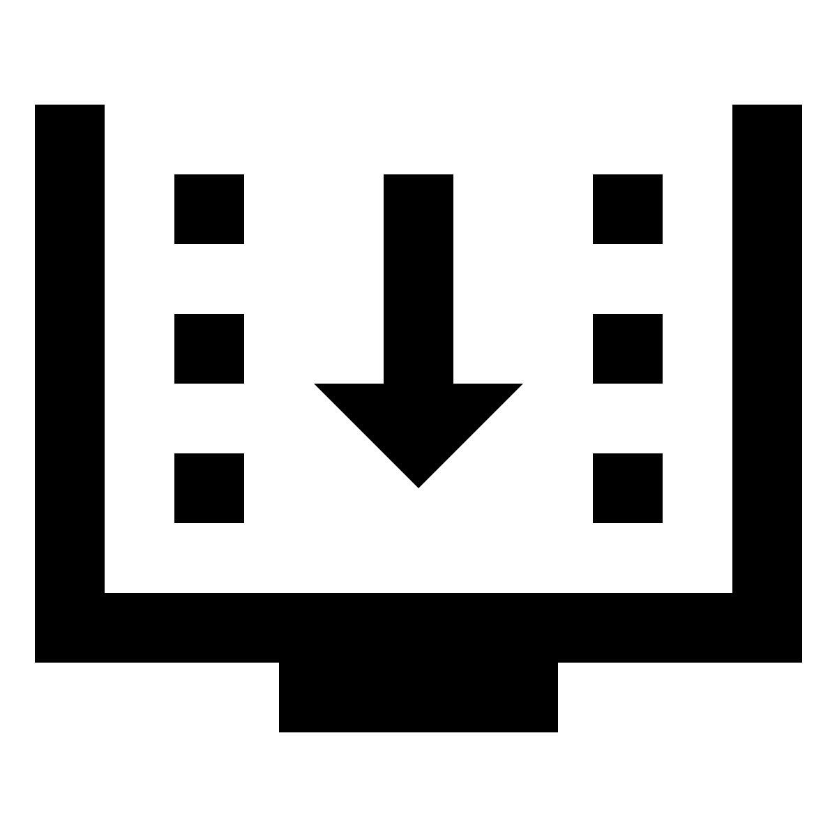 material sharp style invio fotogrammi video icon