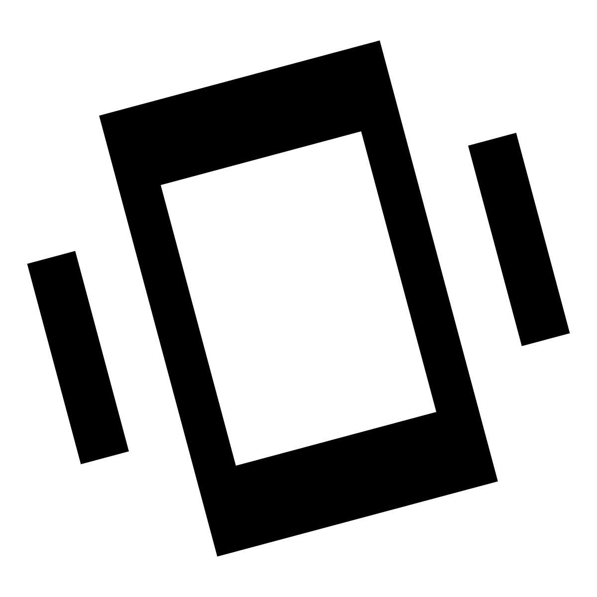 material sharp style agitare telefono icon