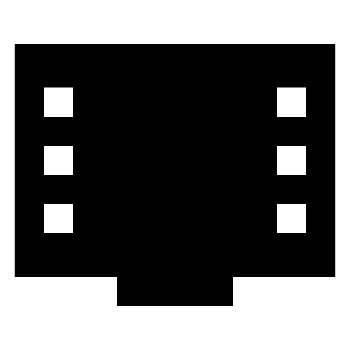 material sharp style showing video frames icon