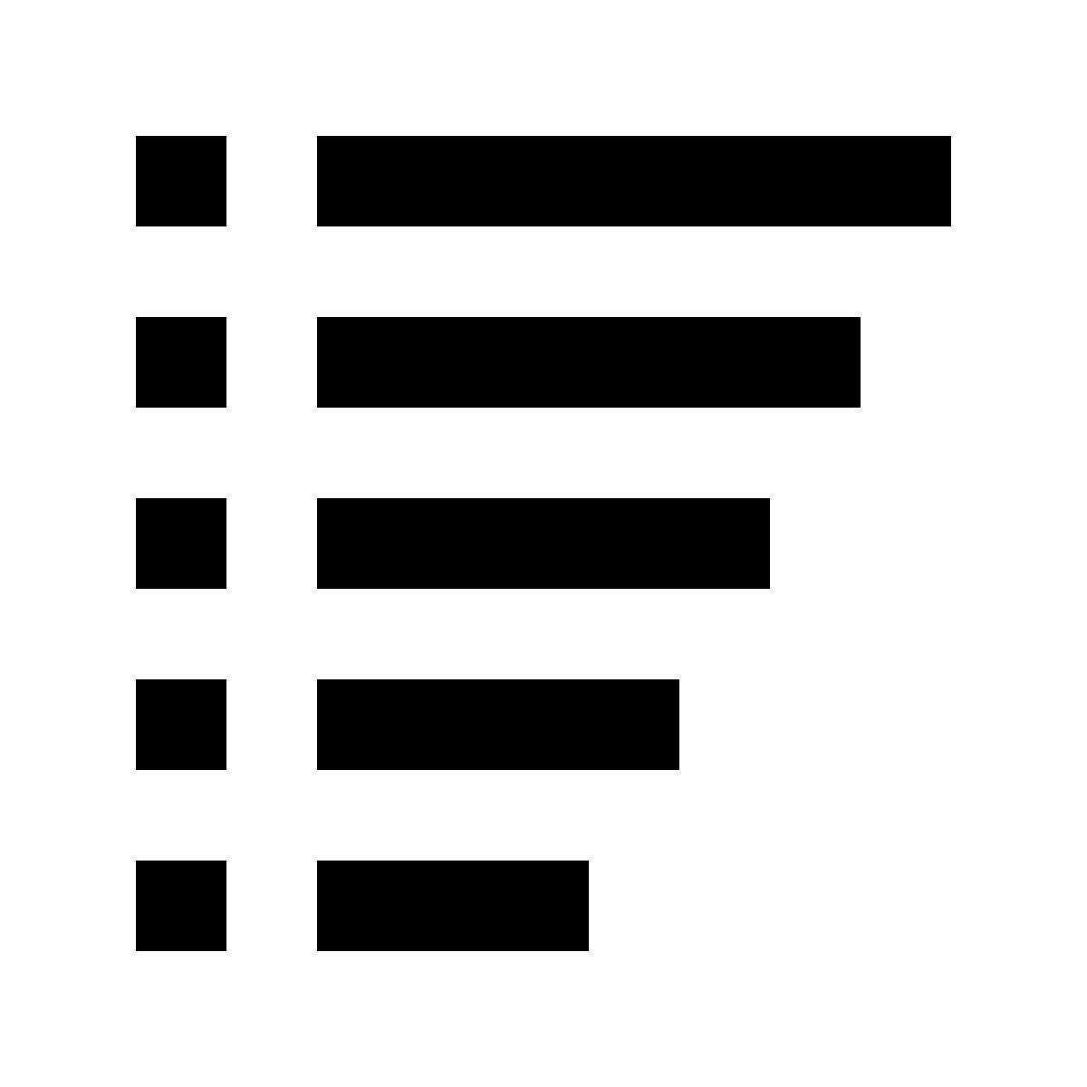 material sharp style clasificación de respuestas icon