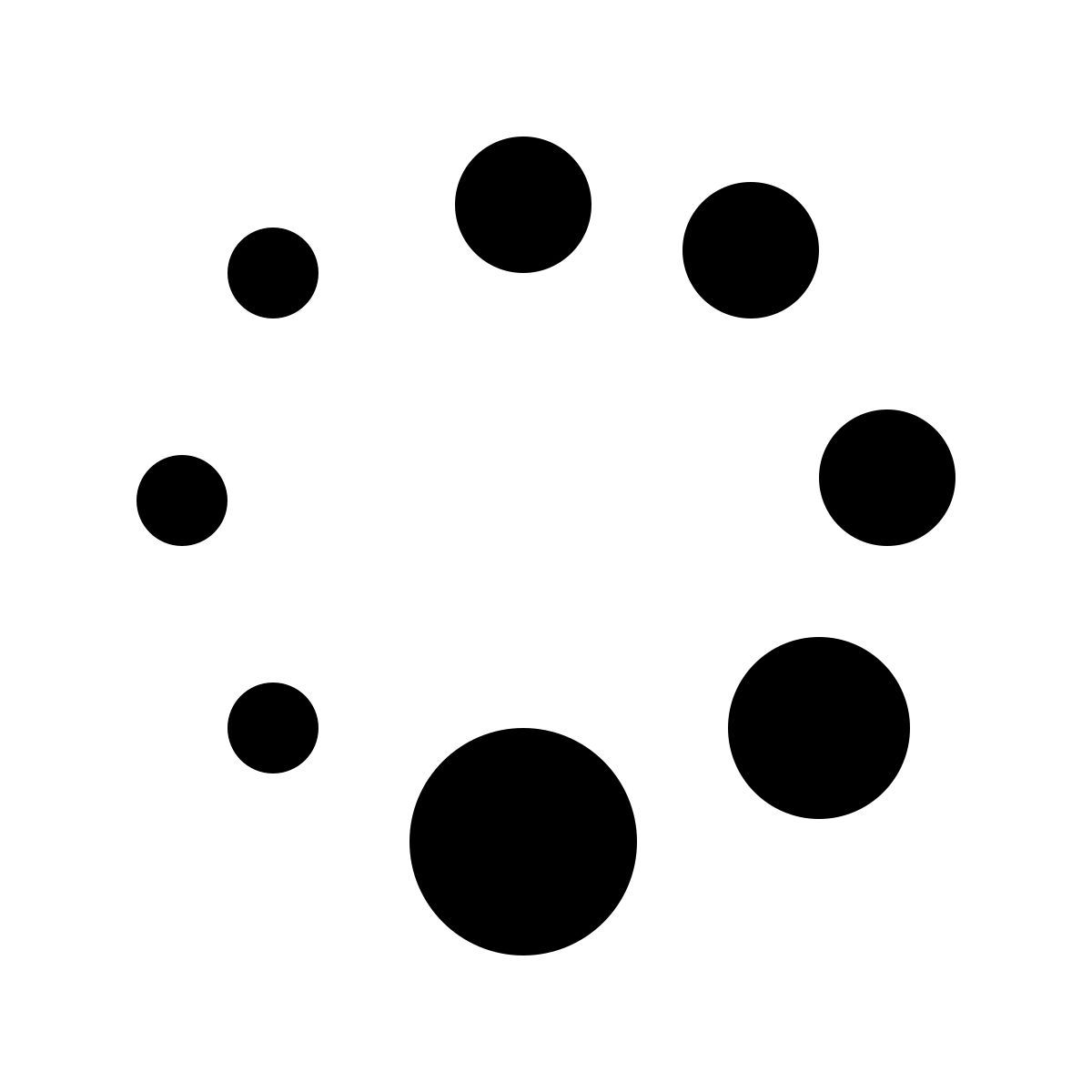 material sharp style indicateur d'activité tournant 5 icon