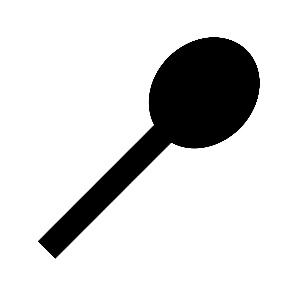 material sharp style cuchara icon