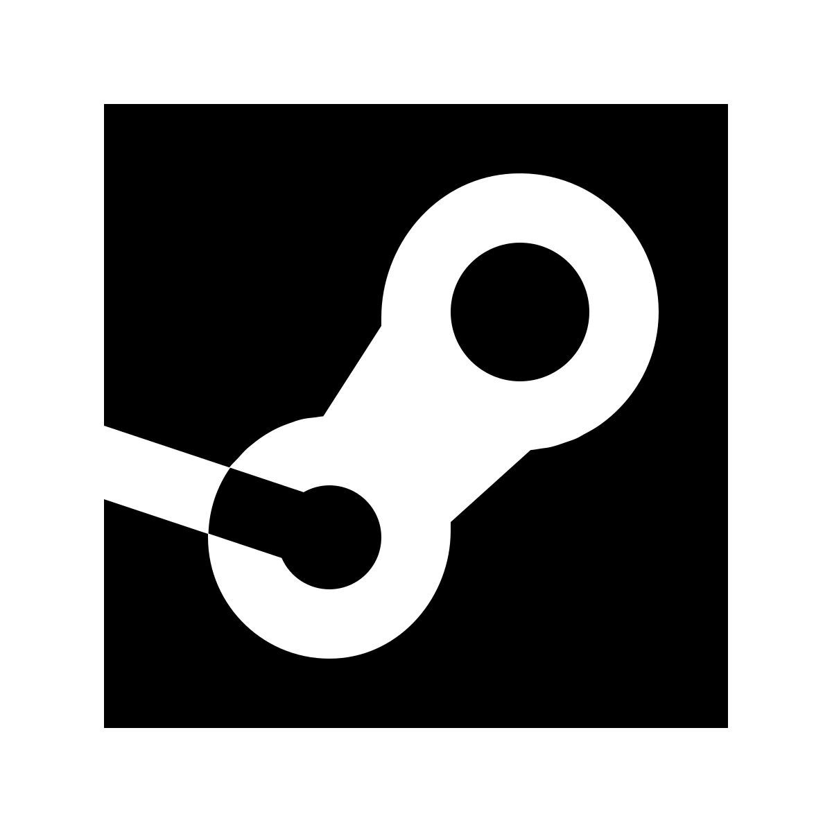 material sharp style steam icon