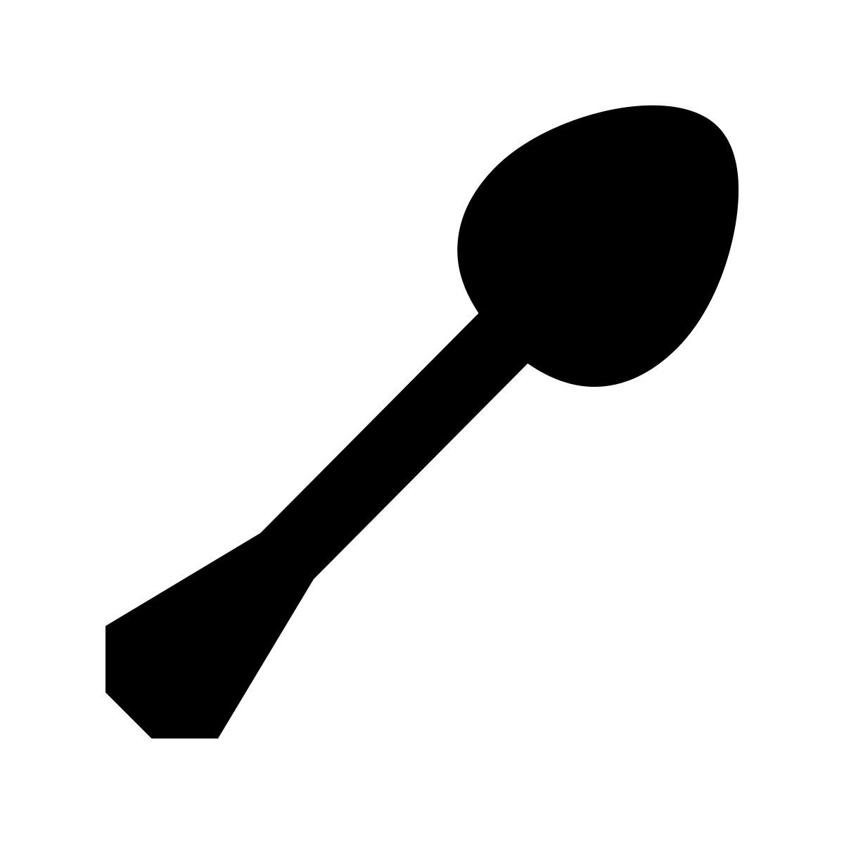 material sharp style teaspoon icon