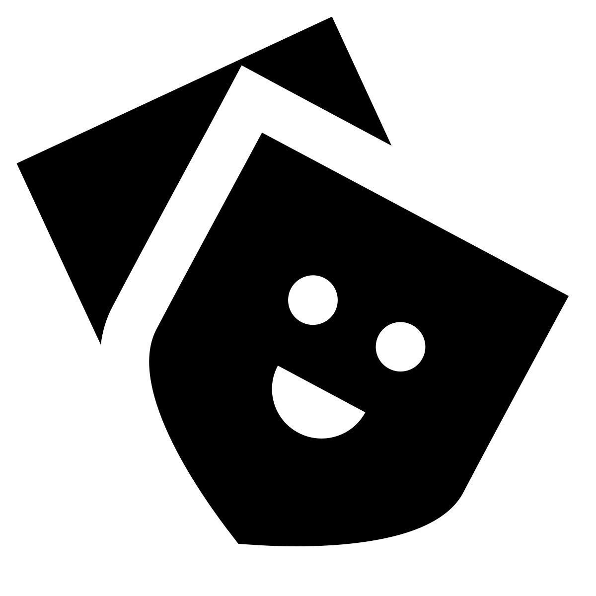 material sharp style máscaras de teatro icon