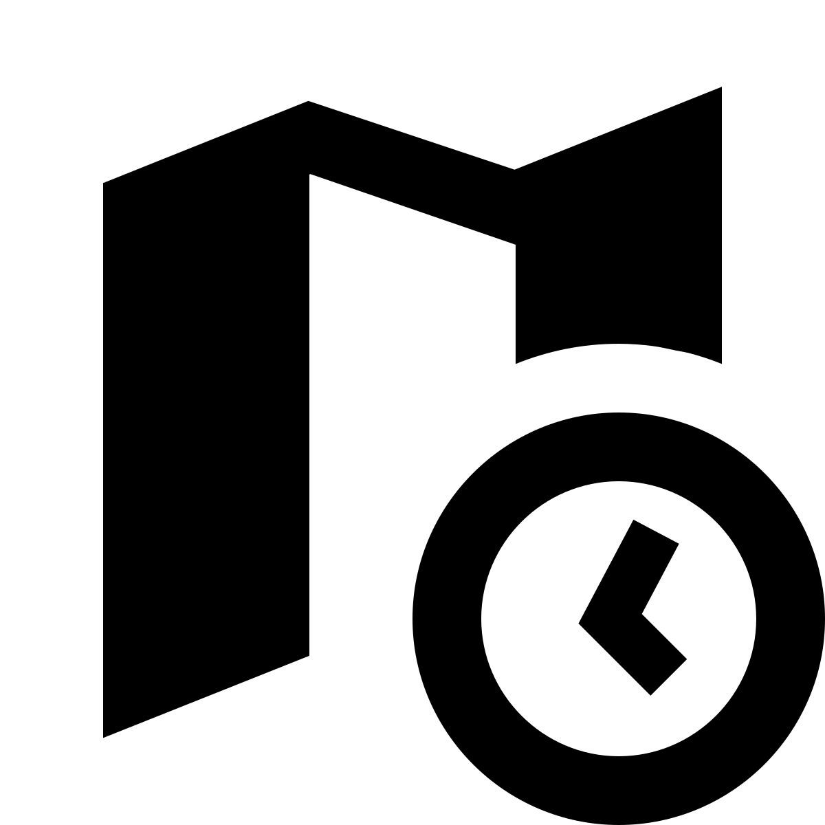 material sharp style 시간대 icon