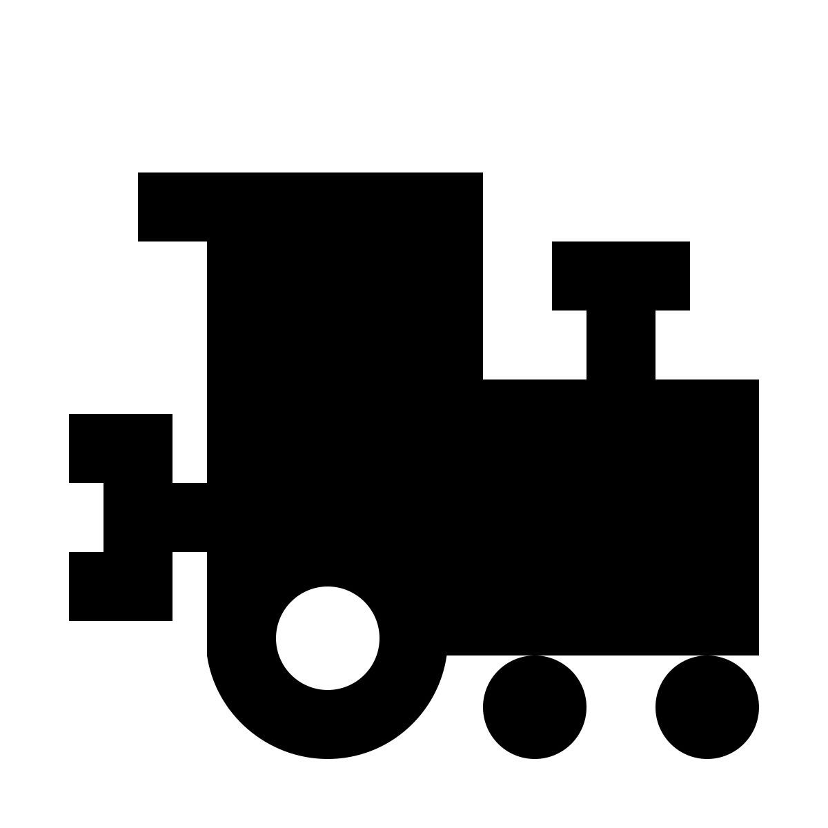 material sharp style tren de juguete icon