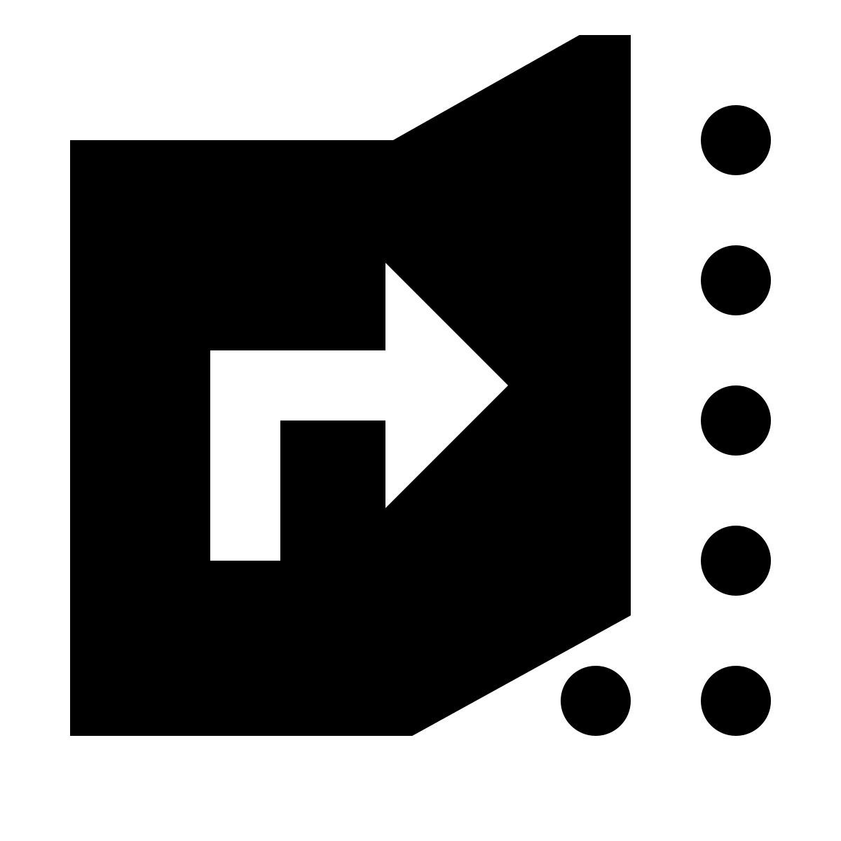 material sharp style desplegar icon