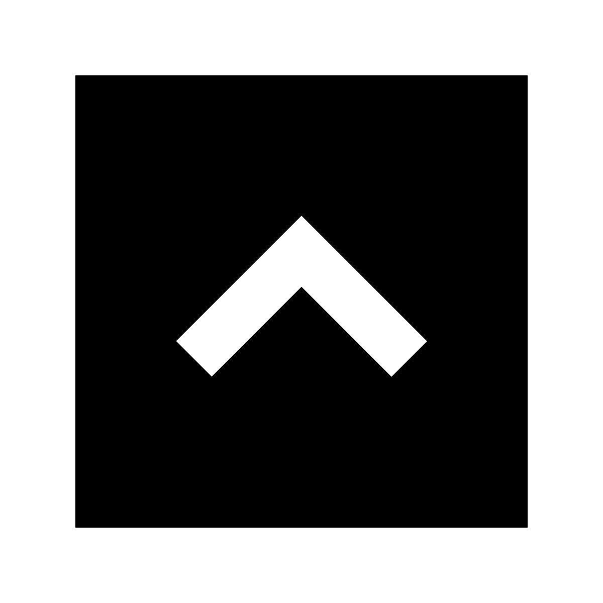 material sharp style arriba en cuadrado icon