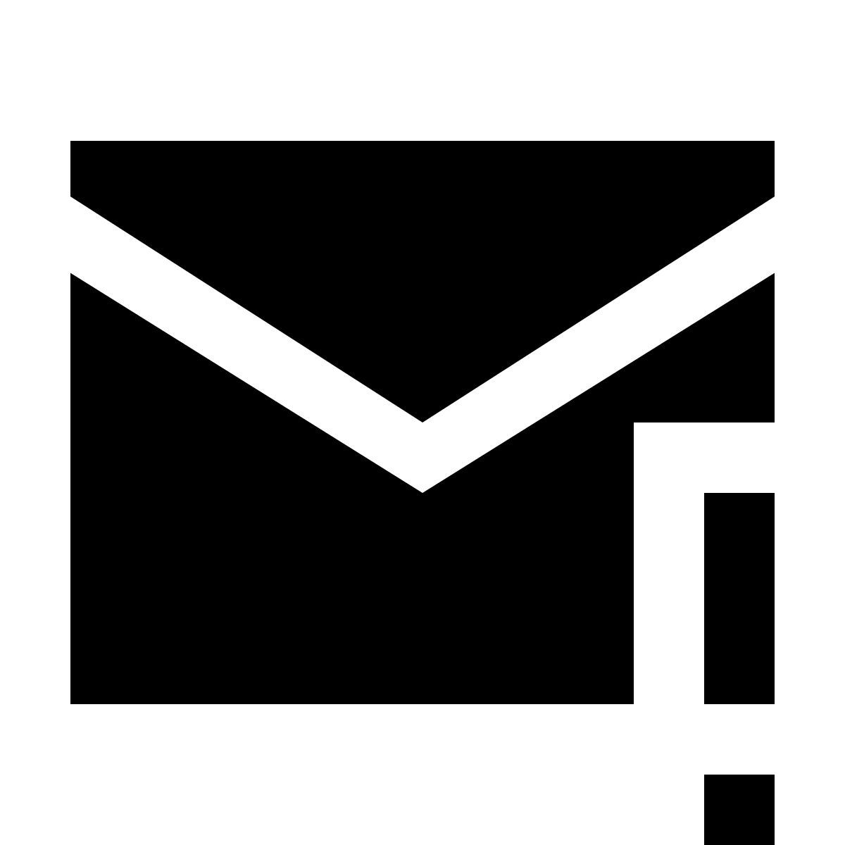 material sharp style 紧急消息 icon