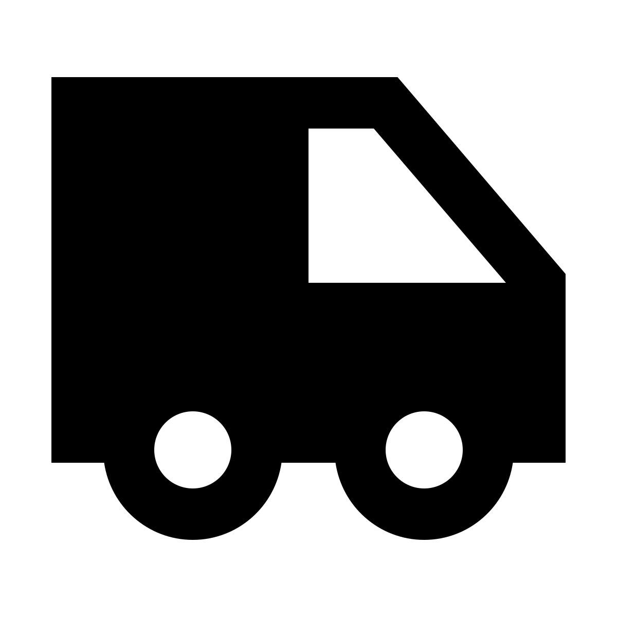 material sharp style van icon