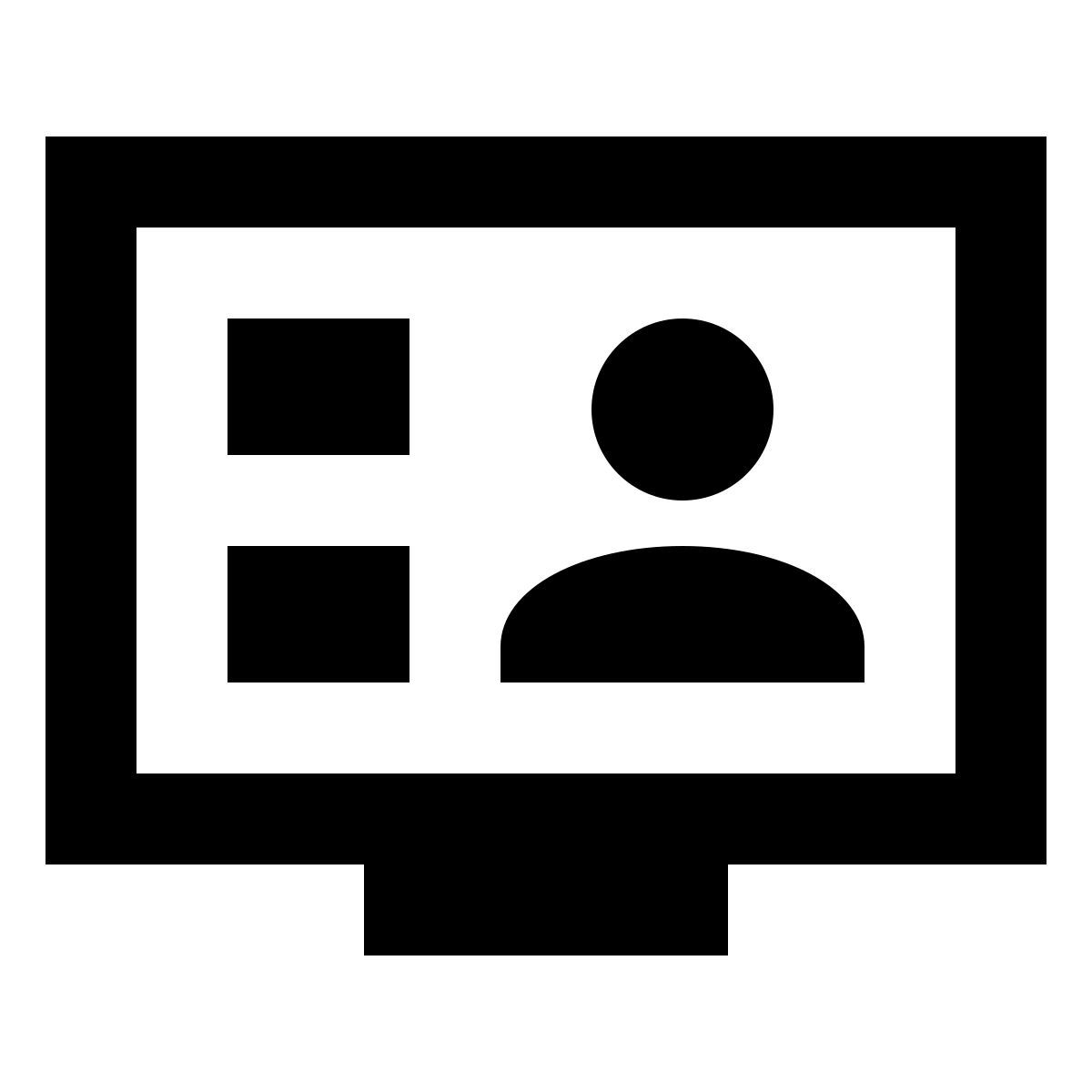 material sharp style video conference icon