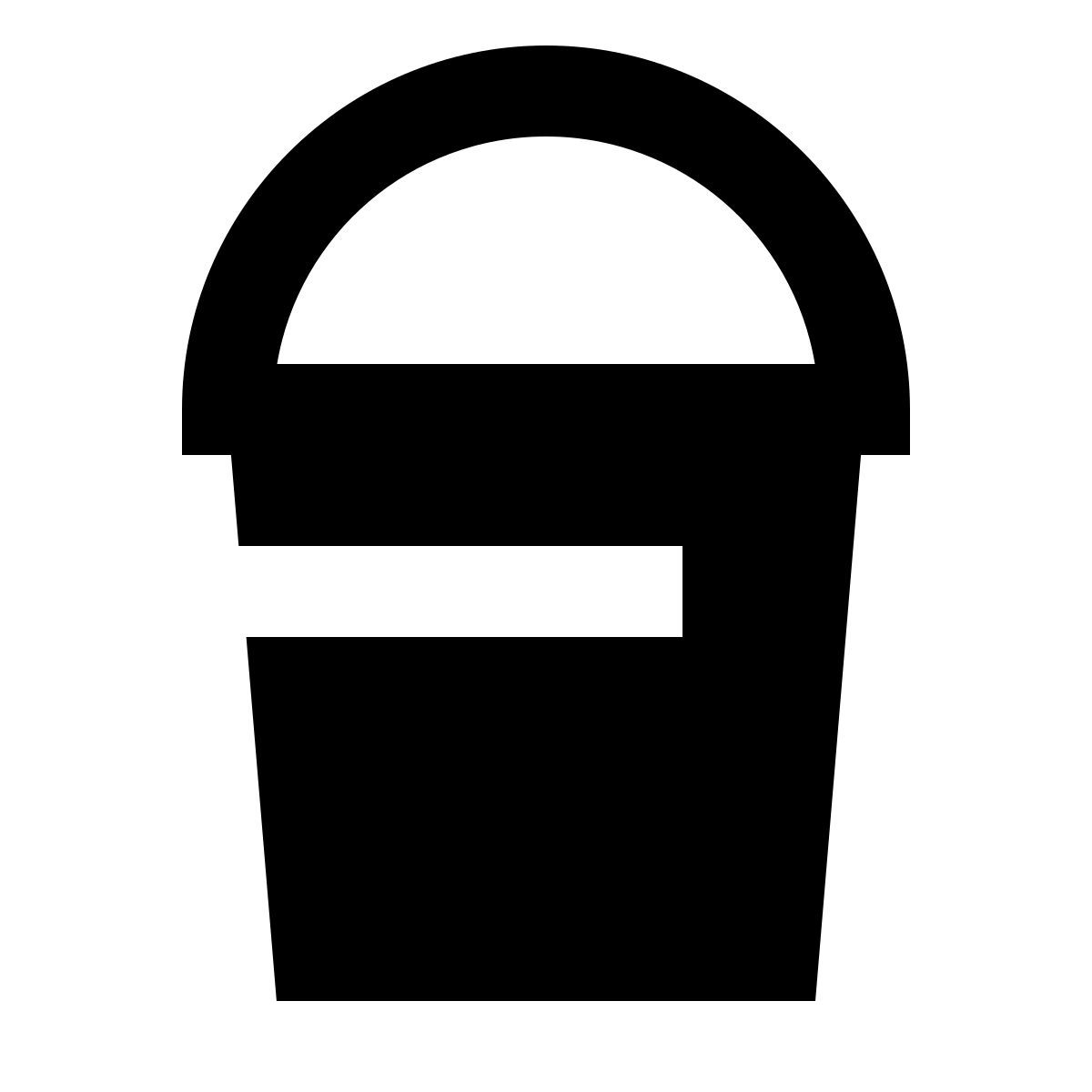 material sharp style secchio d&#39;acqua icon