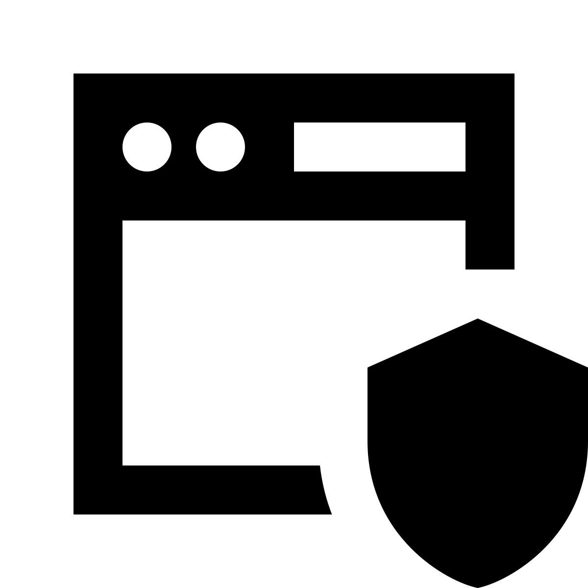 material sharp style pare feu d'application web icon