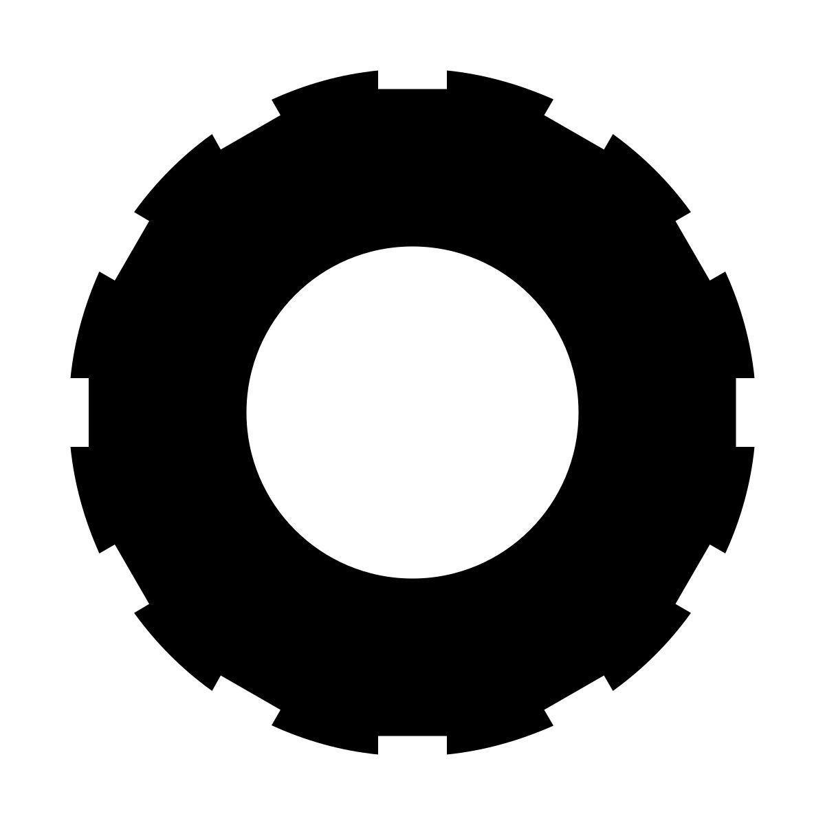 material sharp style wheel icon