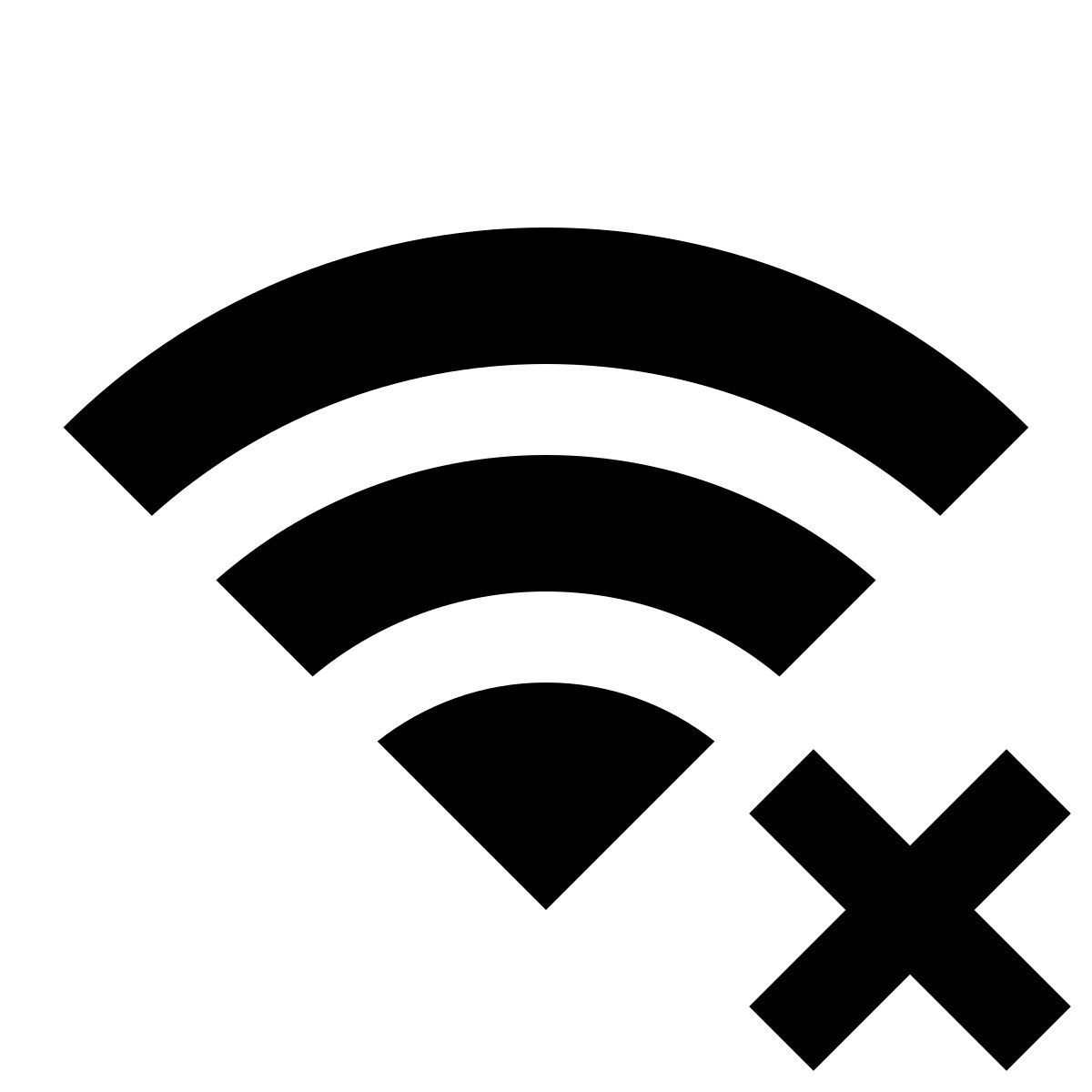 material sharp style wi fi 연결 끊김 icon