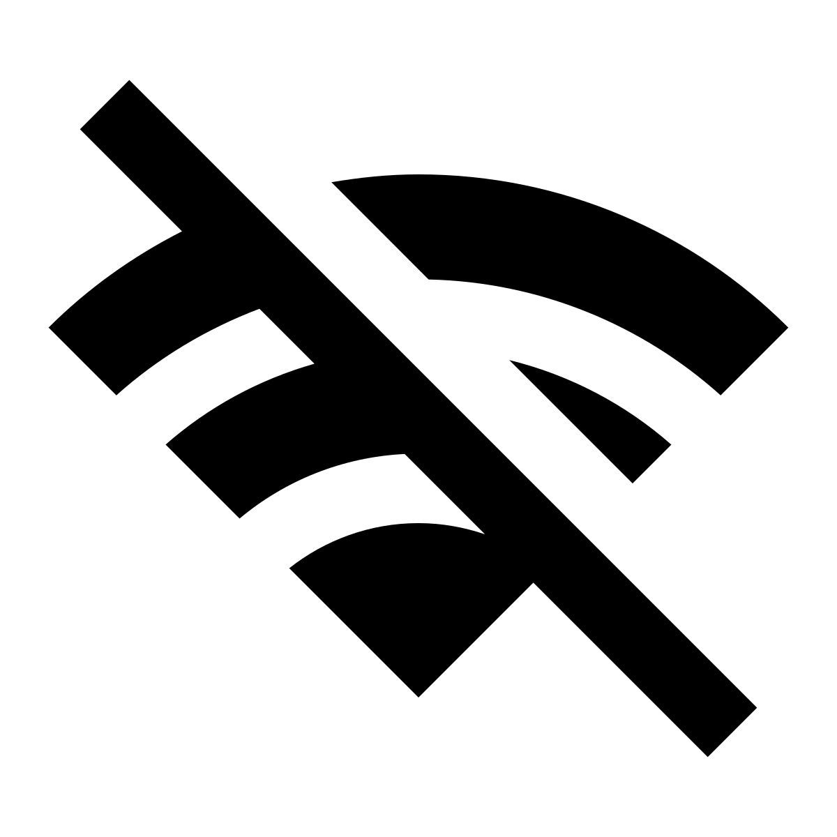 material sharp style wi fi off icon