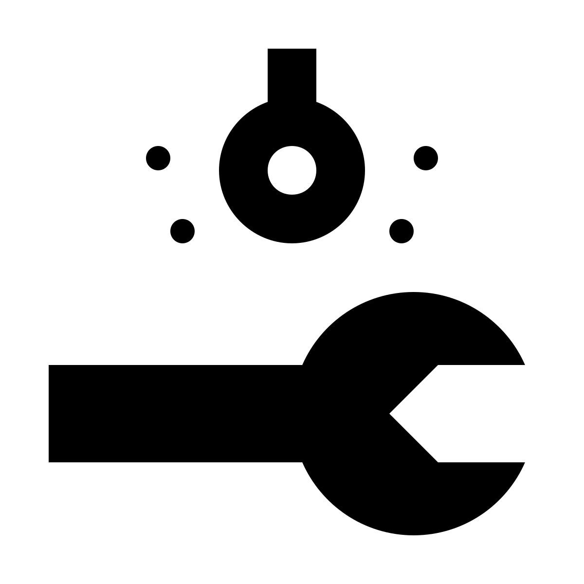 material sharp style work light icon