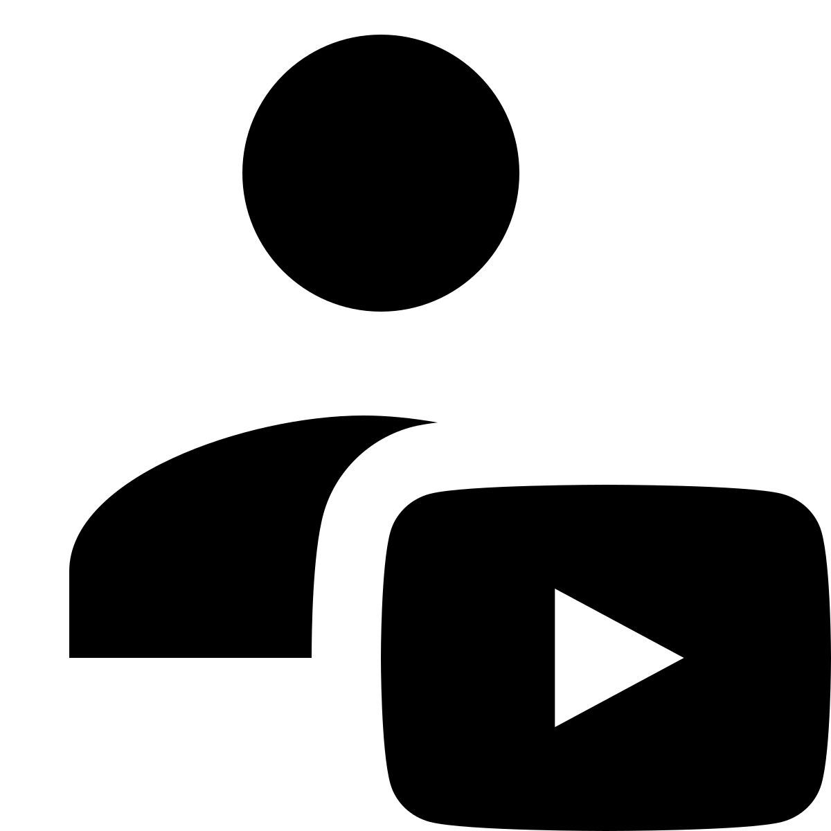 material sharp style youtuber icon