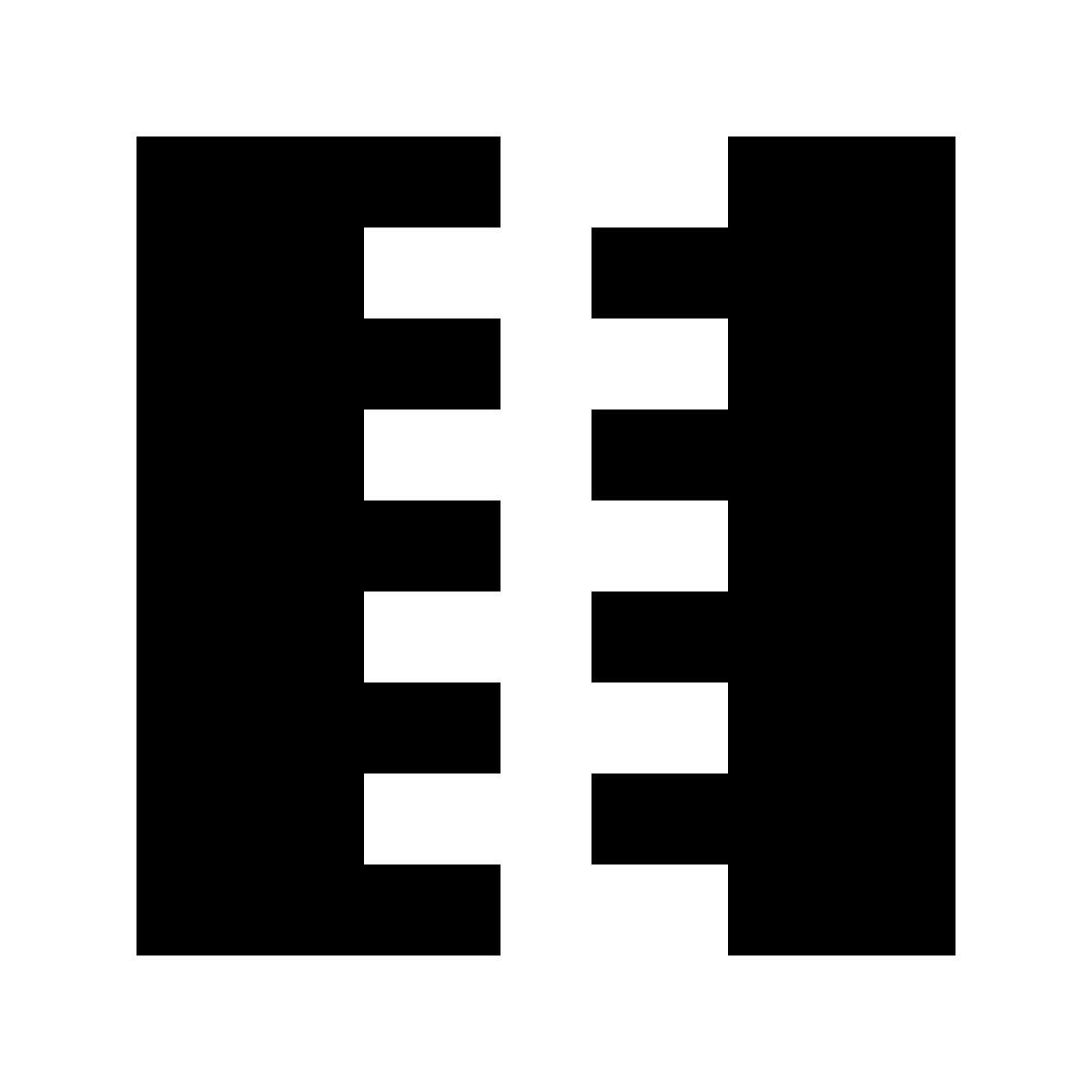 material sharp style cremallera icon