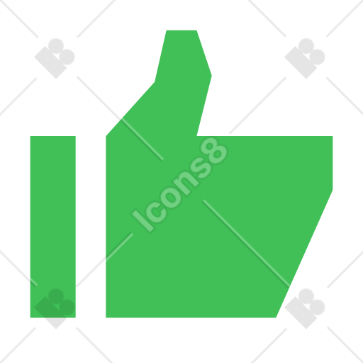 Green Like Button Png