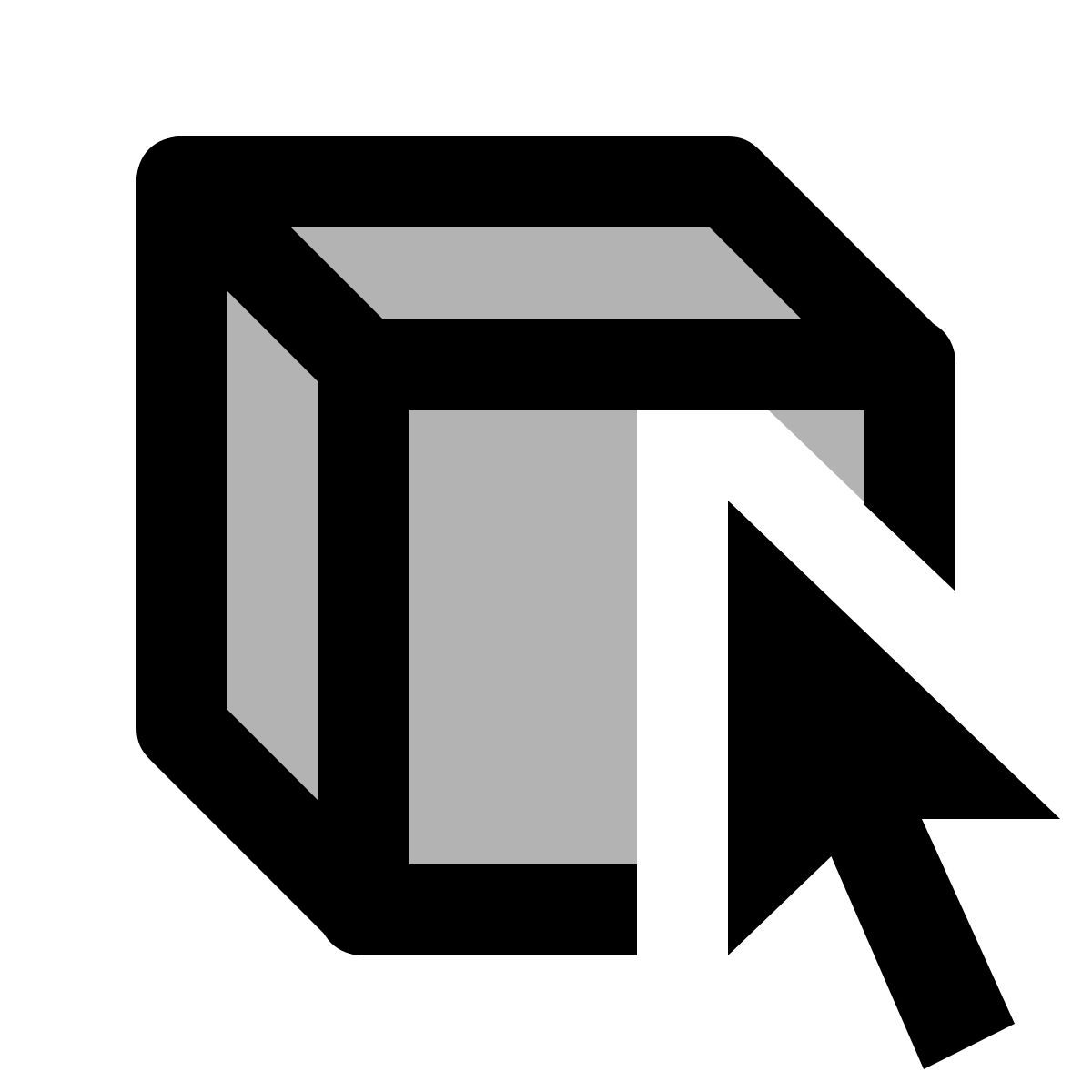 material two tone style sélectionner 3d icon