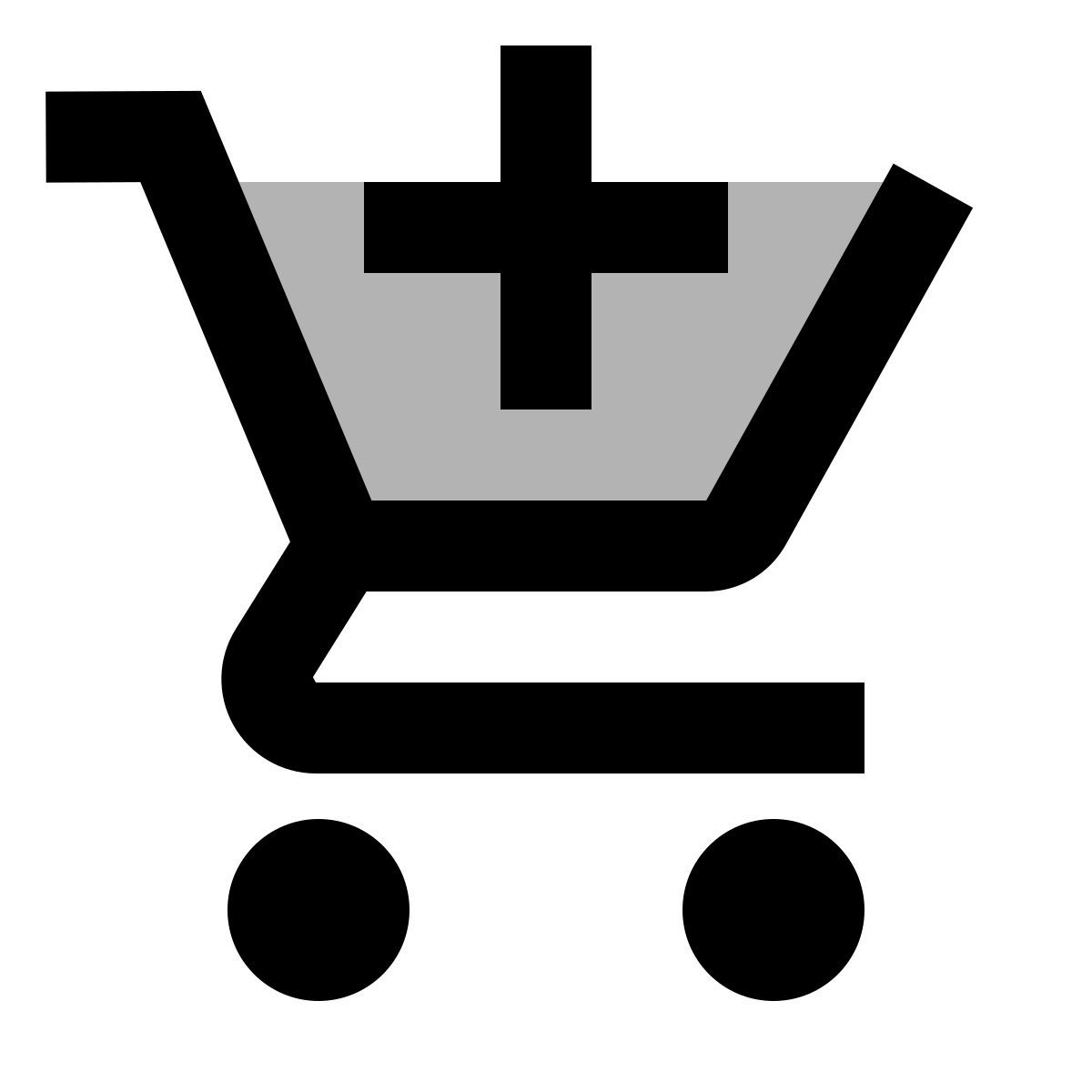 material two tone style 加入购物车 icon