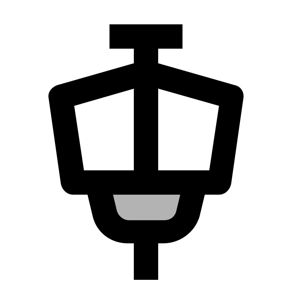 material two tone style torre de control de tráfico aéreo icon