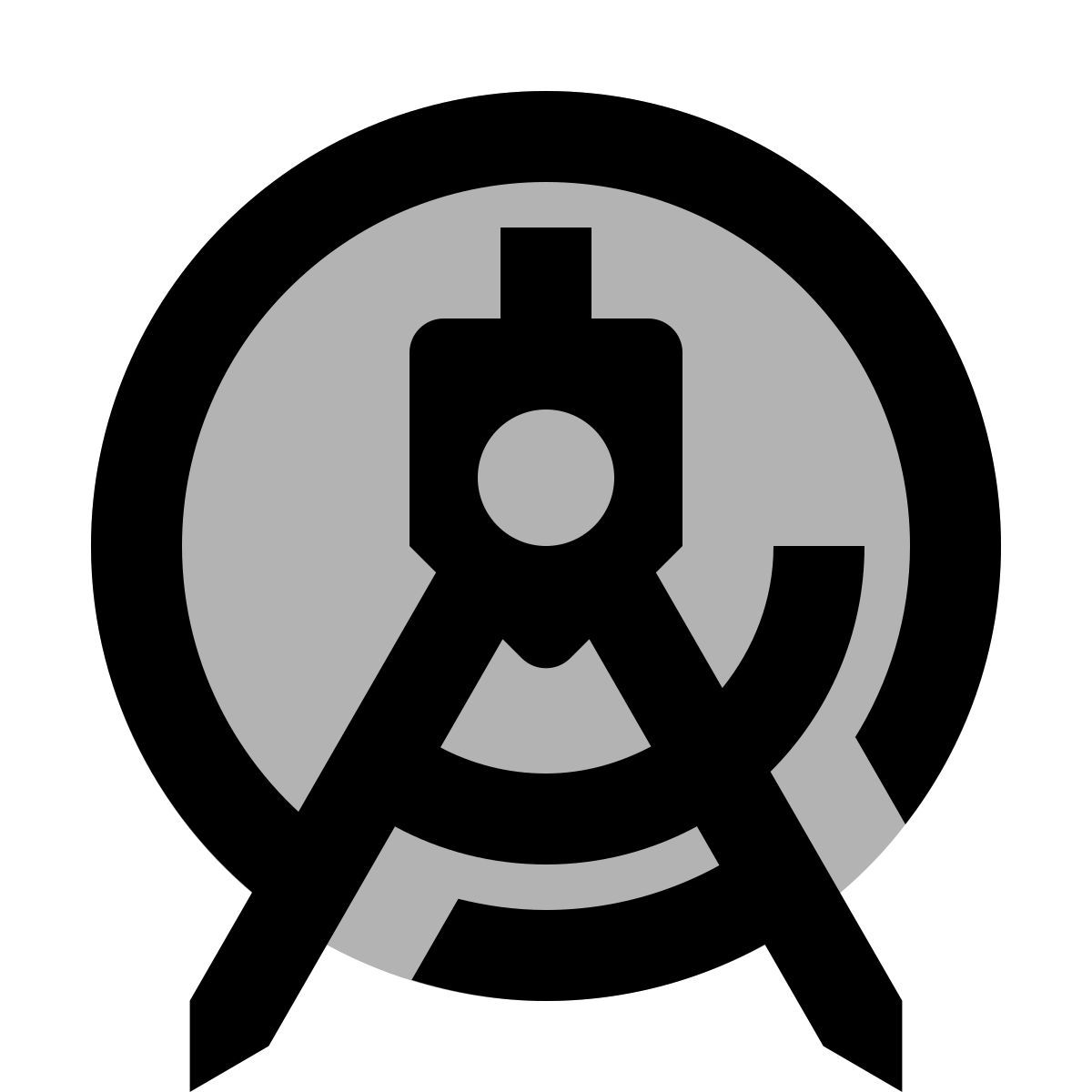 material two tone style estudio android icon