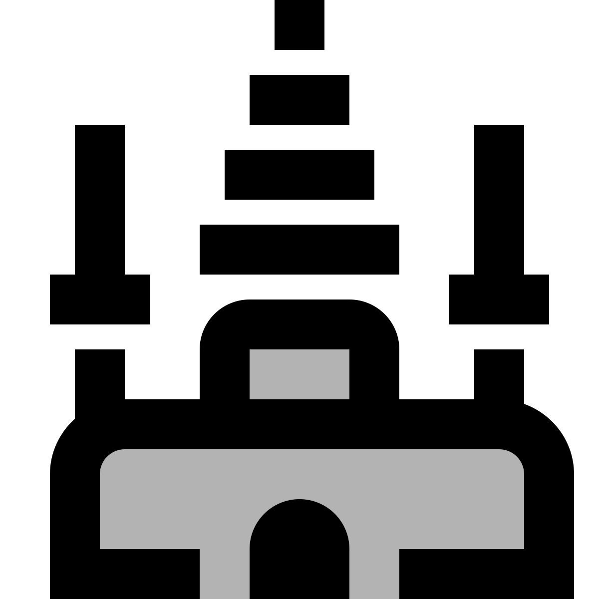 material two tone style angkor wat icon