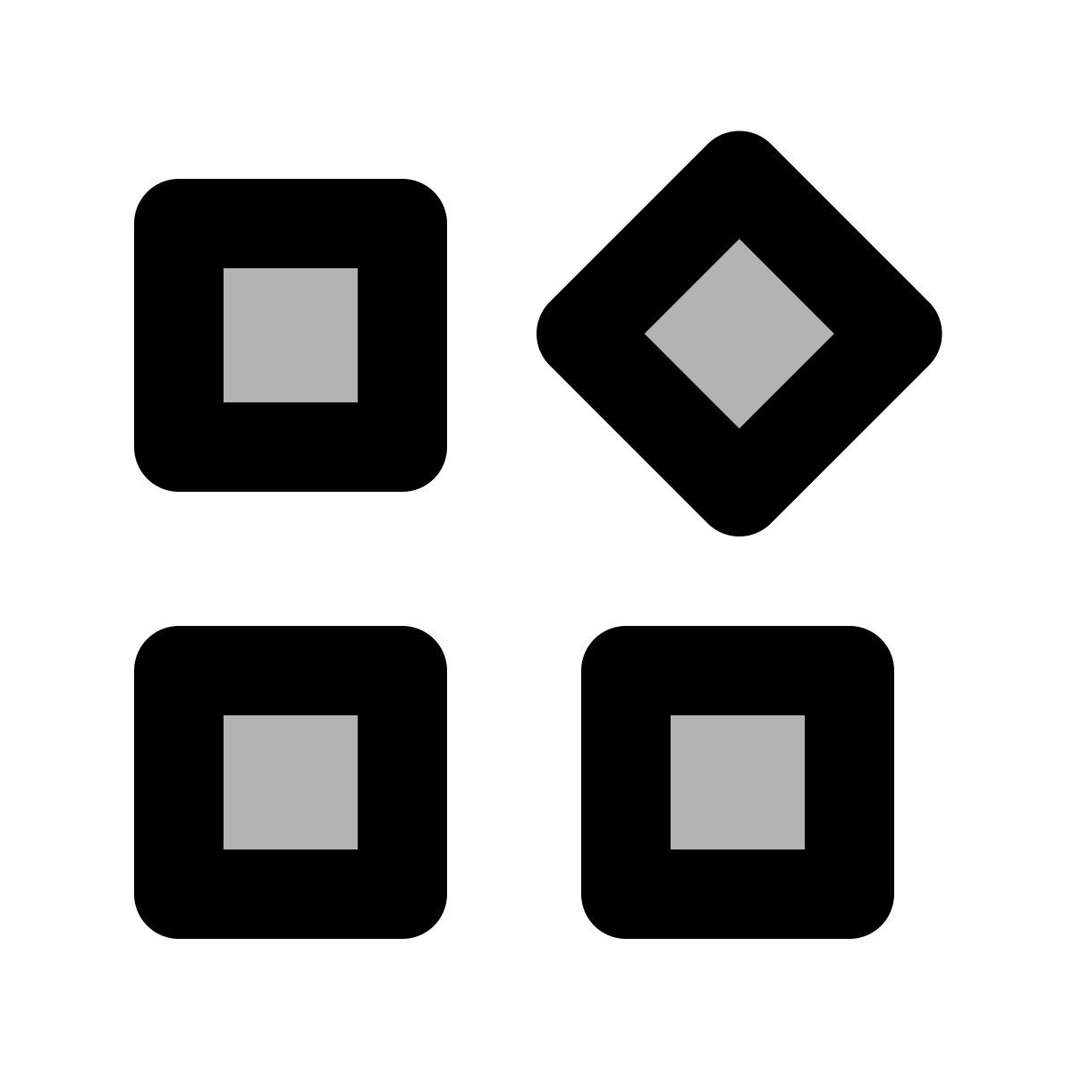 material two tone style 앱 icon