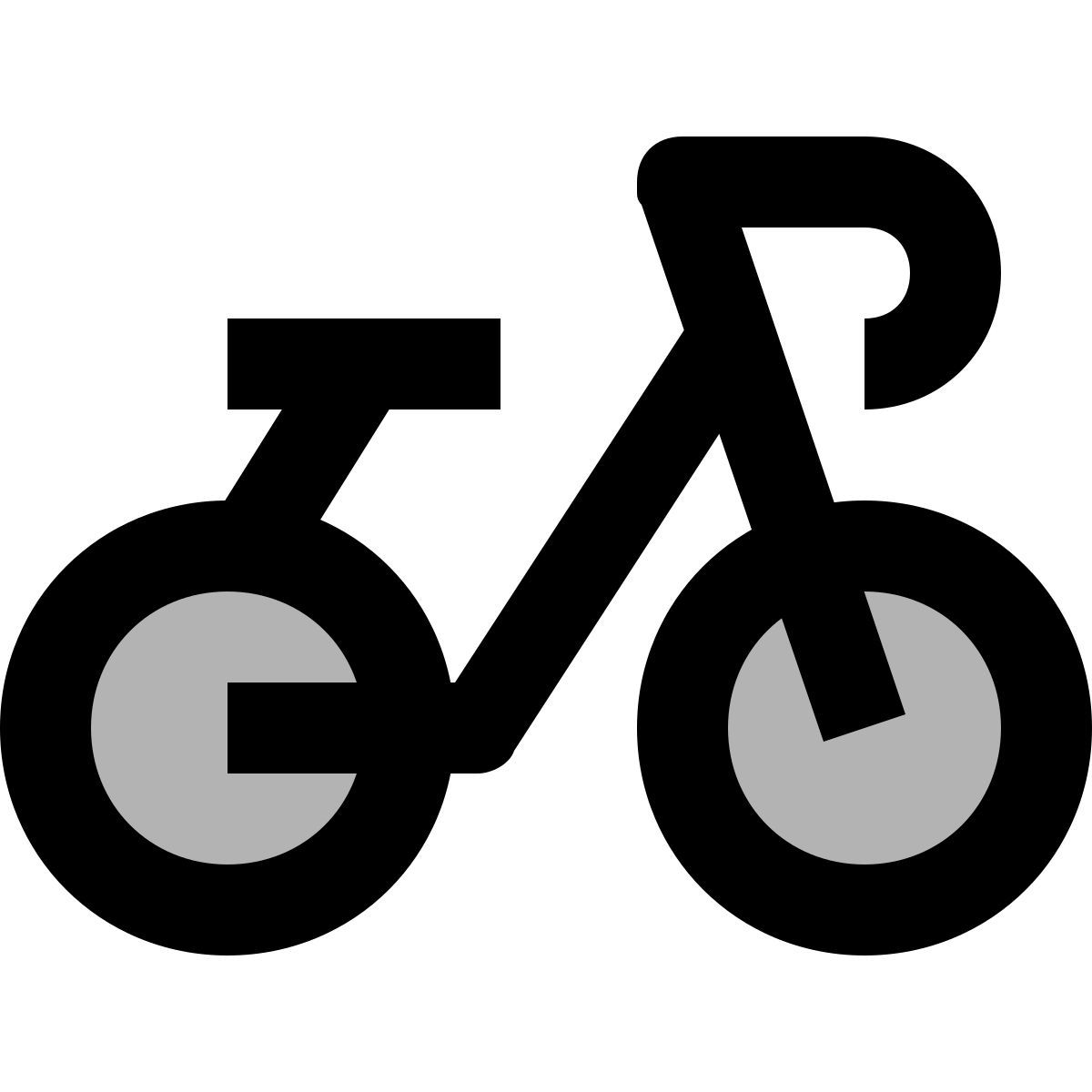 material two tone style bicicletta icon