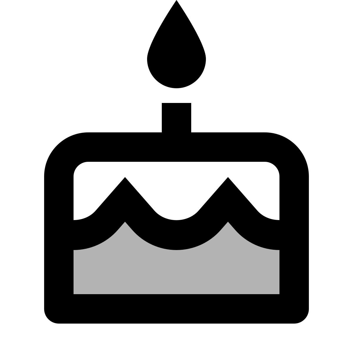 material two tone style 生日蛋糕 icon