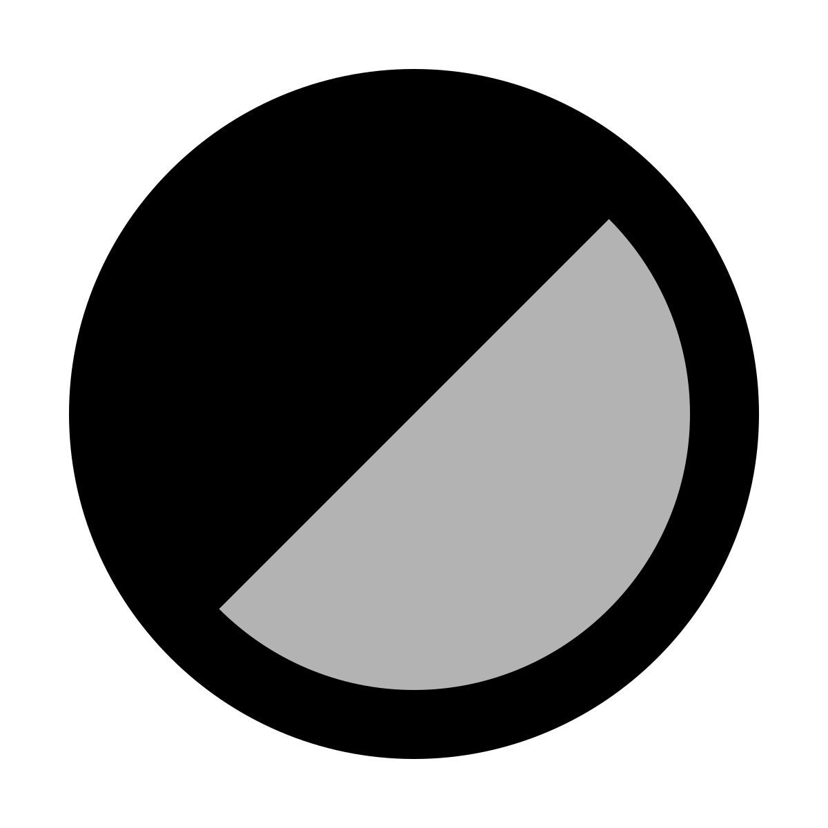 material two tone style 黑与白 icon