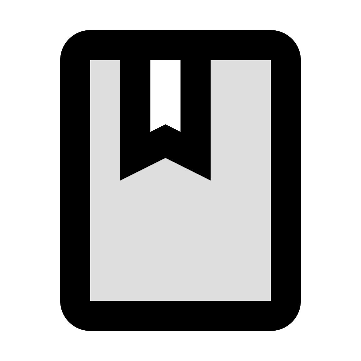 material two tone style 도서 icon