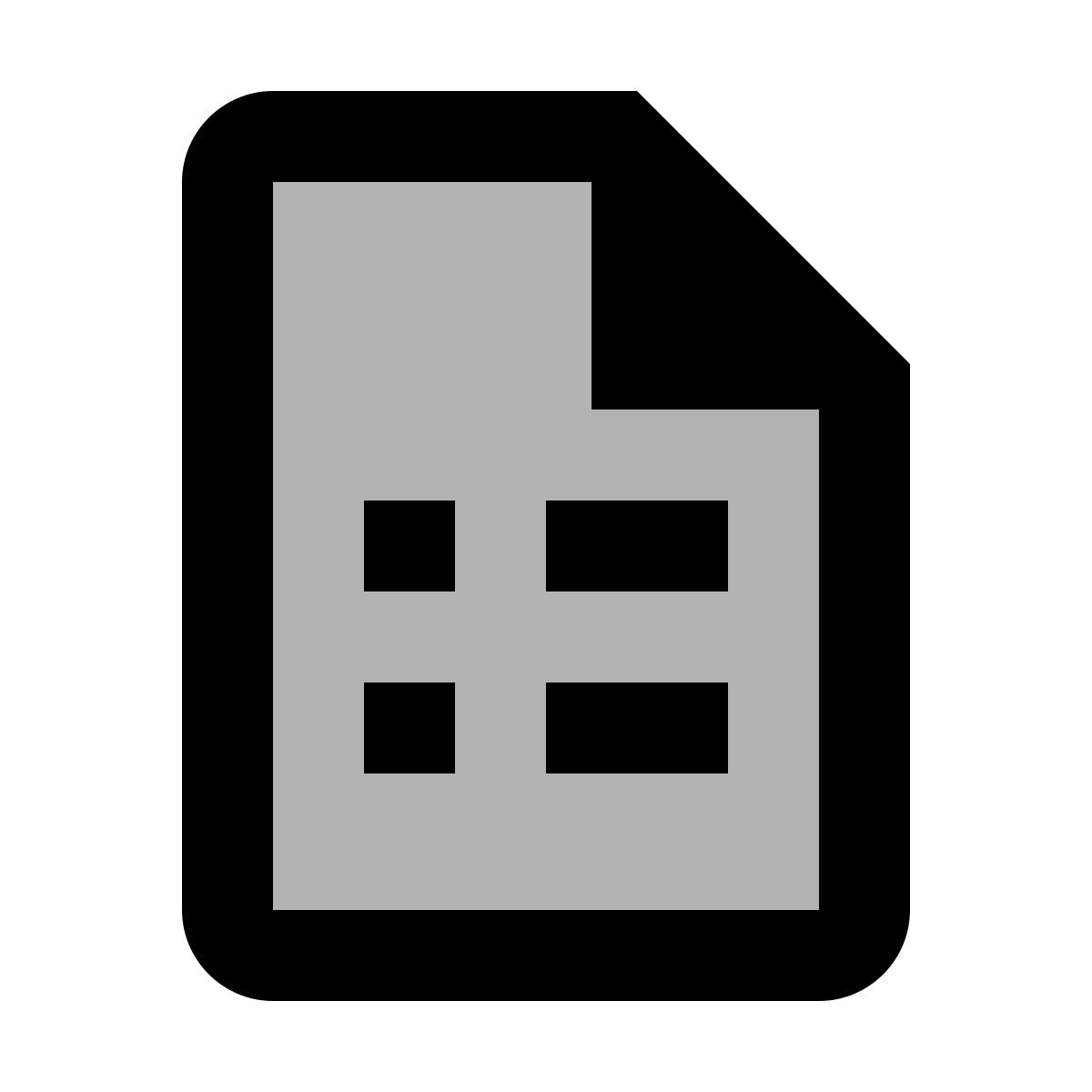 material two tone style kurzdarstellung icon