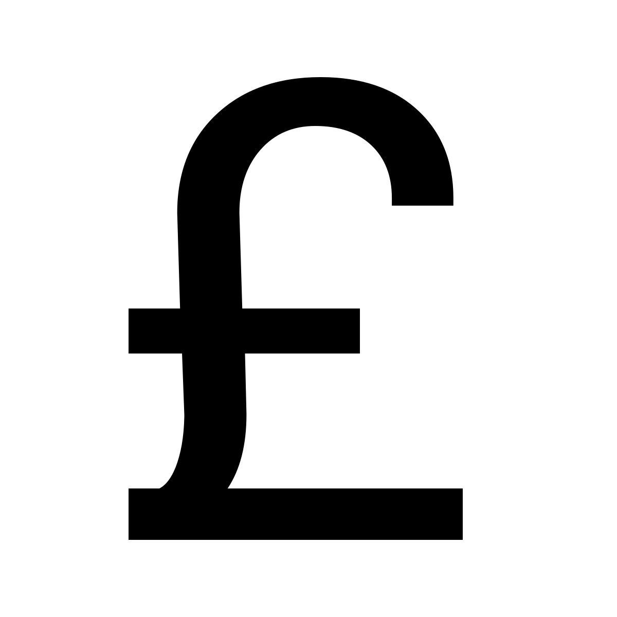 material two tone style british pound icon