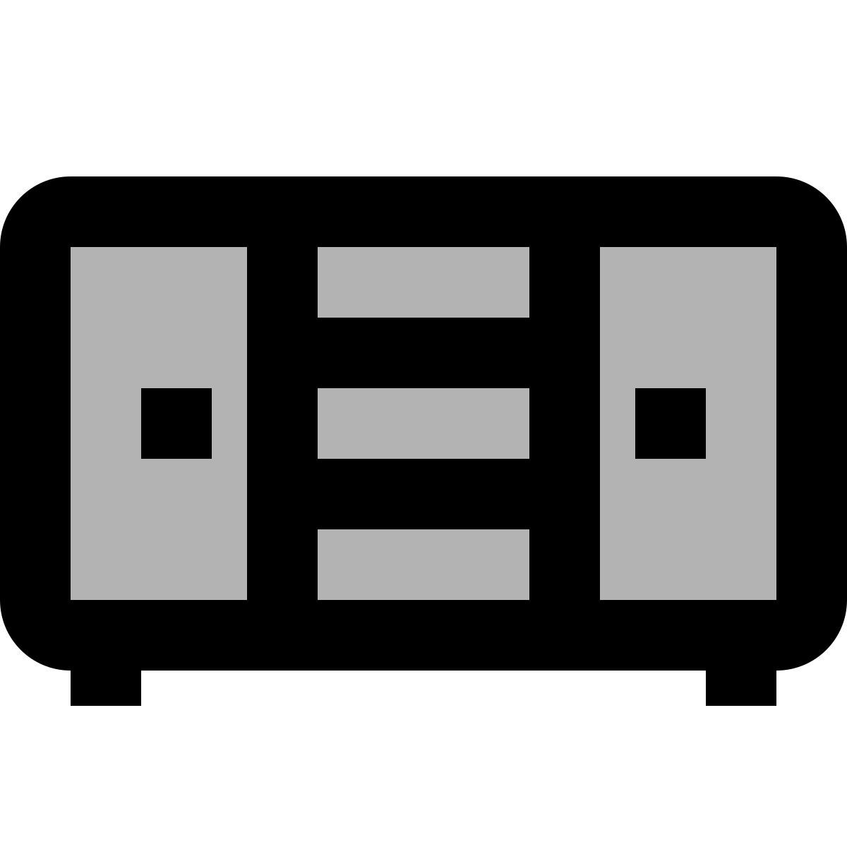 material two tone style buffet icon