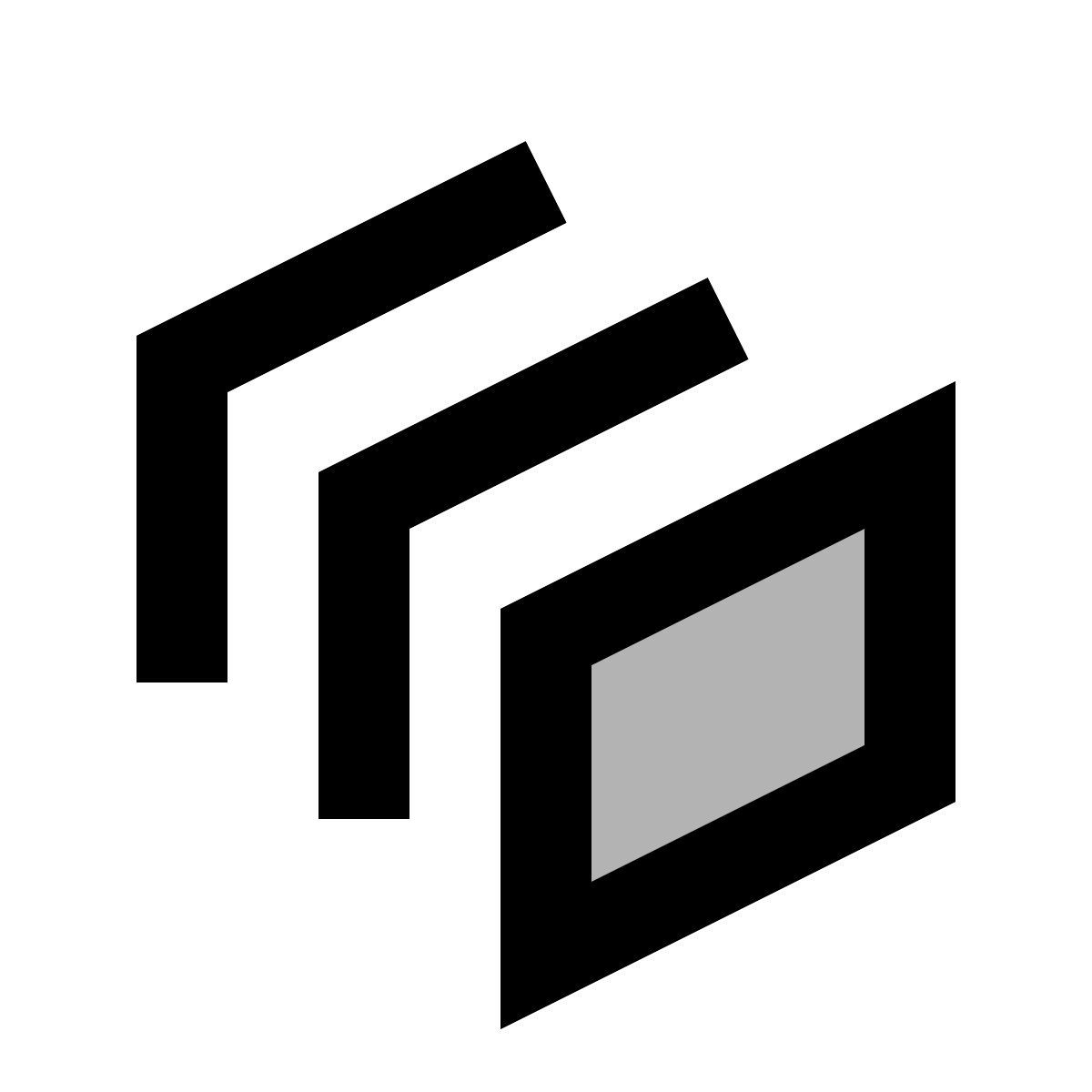 material two tone style éclate icon