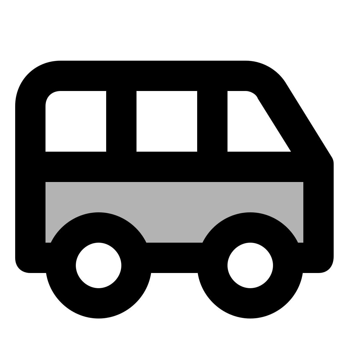 material two tone style 班车 icon