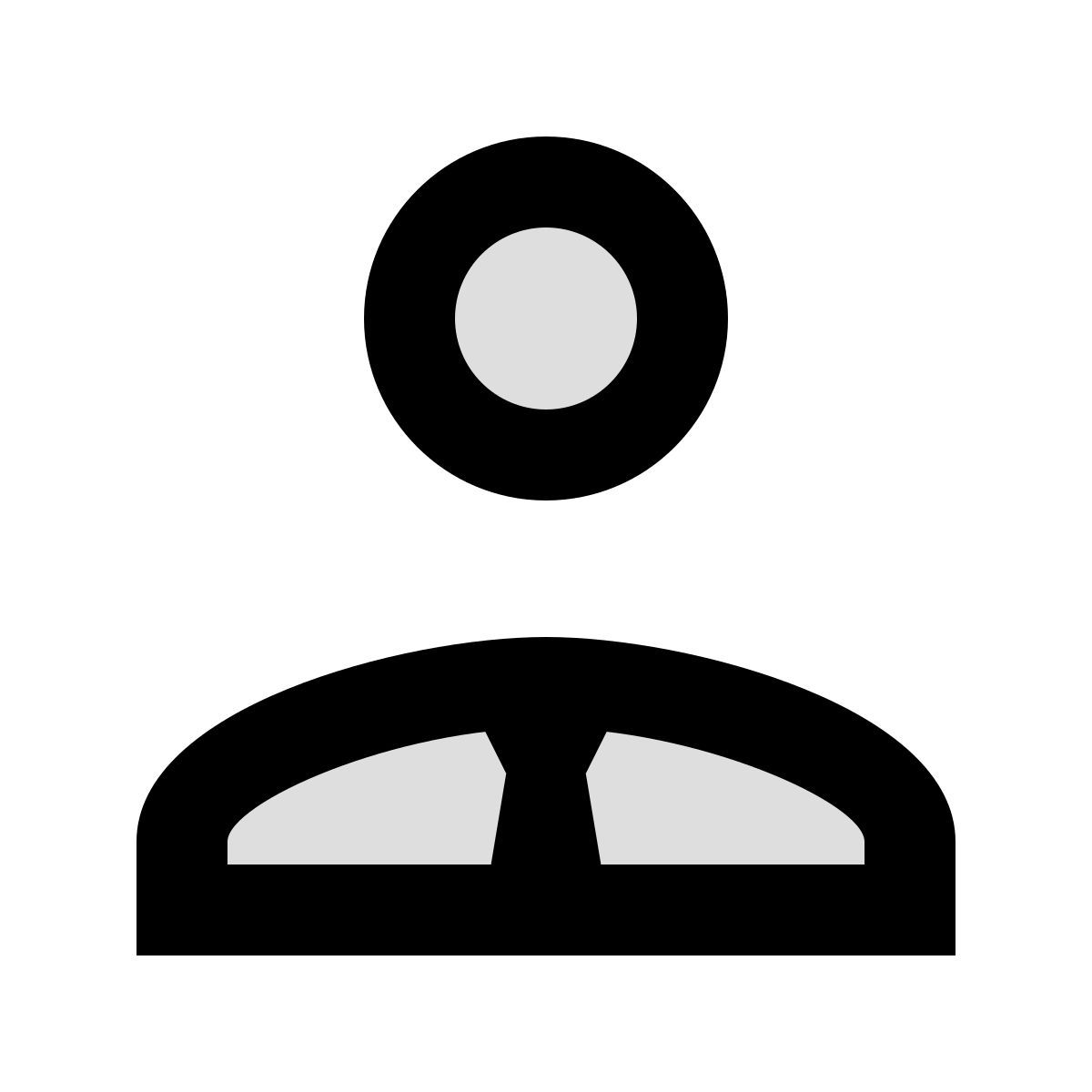 material two tone style 실업가 icon