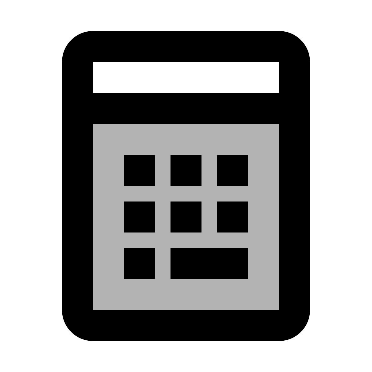 material two tone style calculator icon